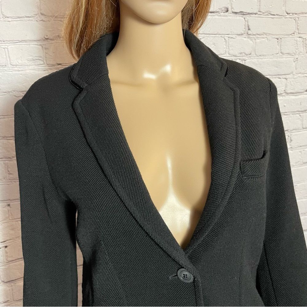 Mason's Mason's Black Wool Blend Blazer Jacket Size 46 US M Size M / US 6-8 / IT 42-44 - 2 Thumbnail