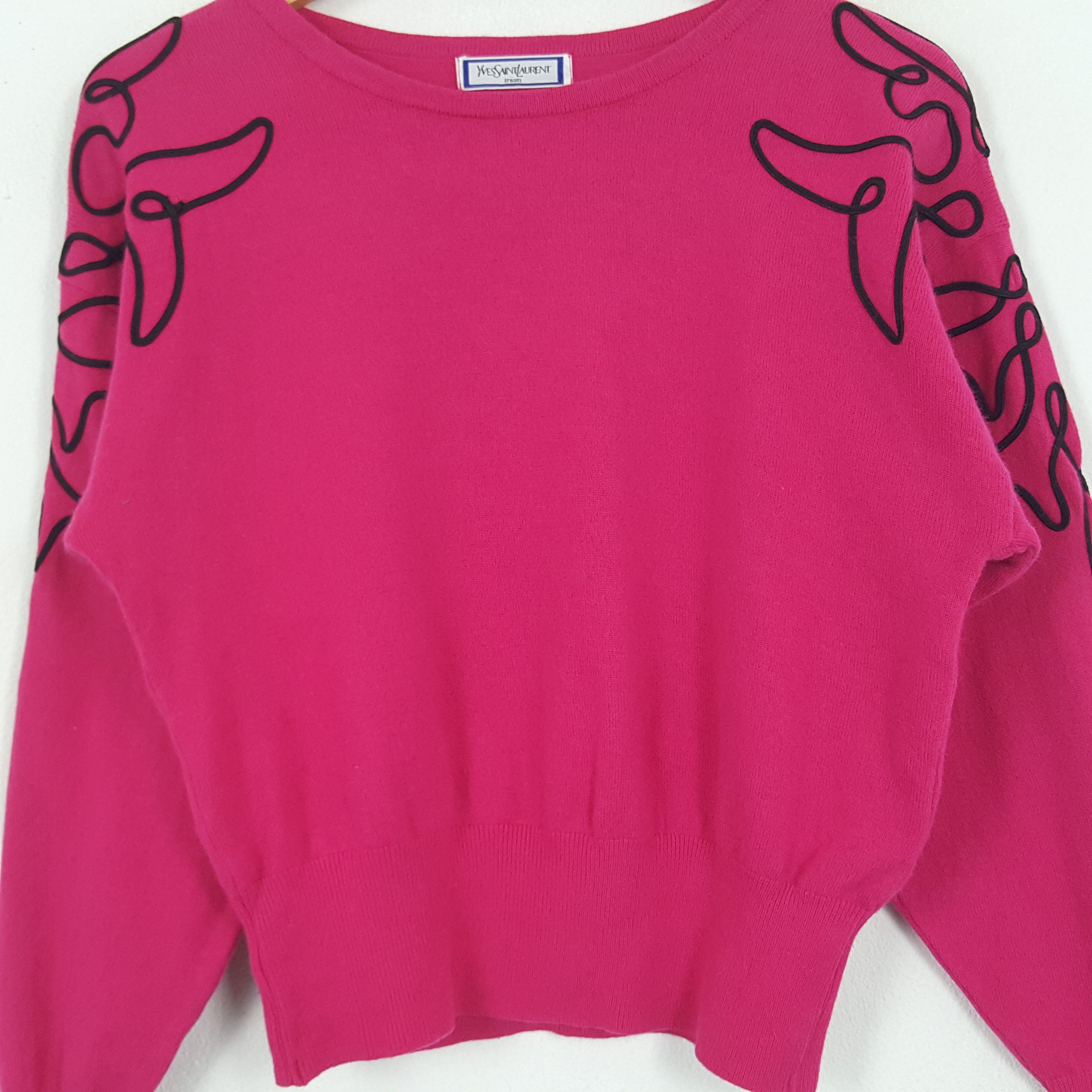 Vintage × Yves Saint Laurent Vintage Yves Saint Laurent Italian Brand Sweatshirt Size US S / EU 44-46 / 1 - 2 Thumbnail