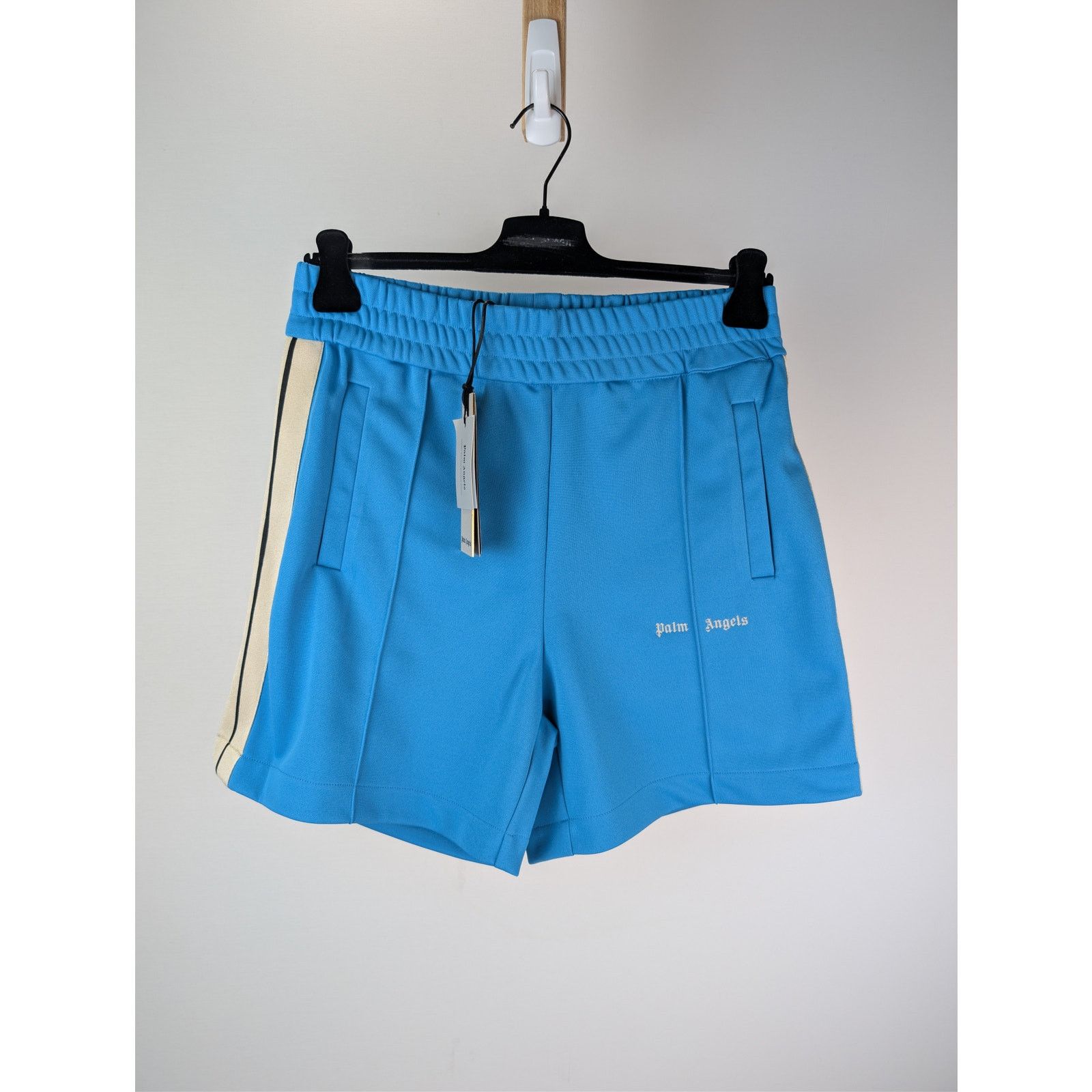 Palm Angels o1rshd1 Classic Logo Track Shorts in Light Blue / Off-White Size US 38 / EU 54 - 1 Thumbnail
