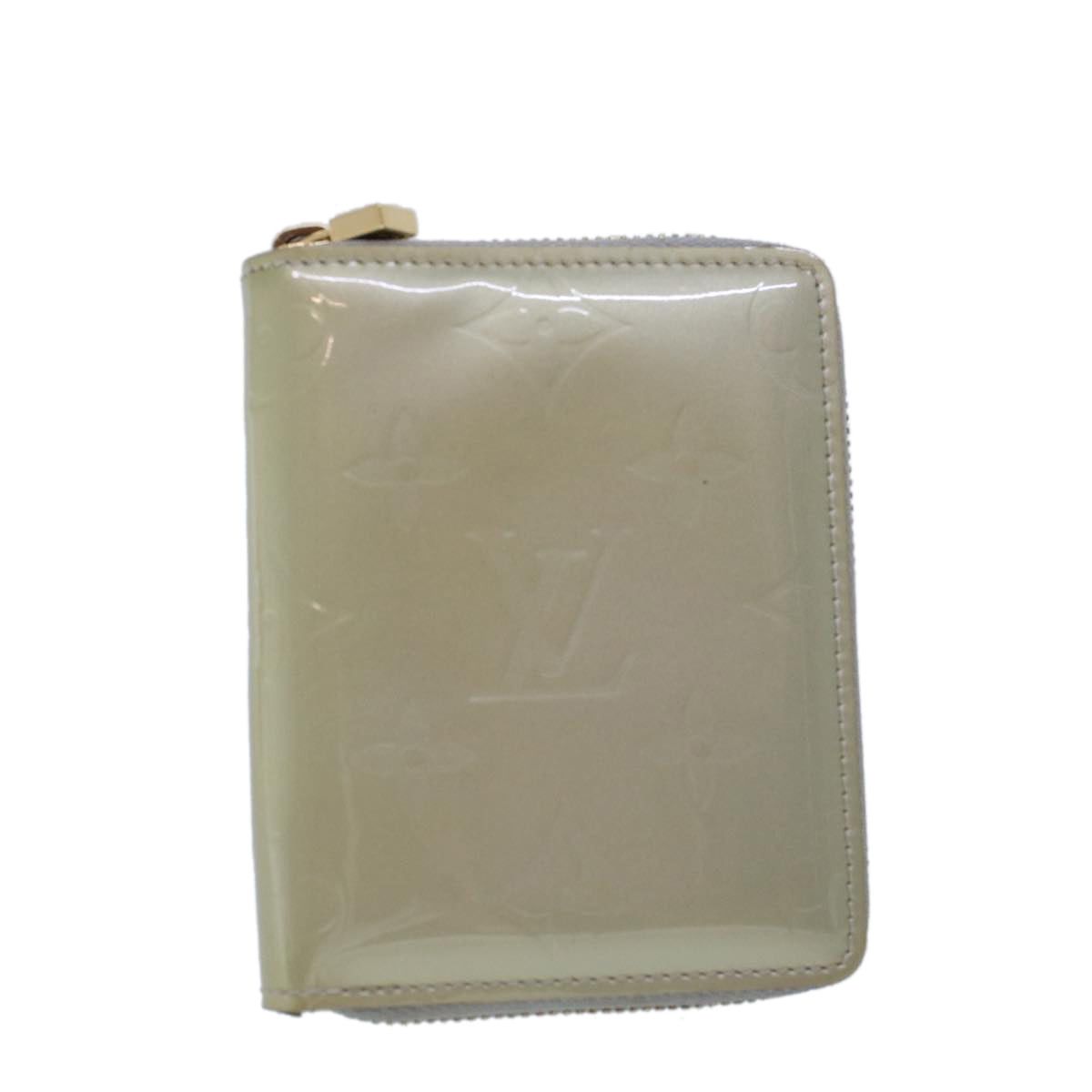 image of Louis Vuitton Monogram Vernis Bloom Wallet Gris M91044 Lv Auth 53059 in Grey, Women's