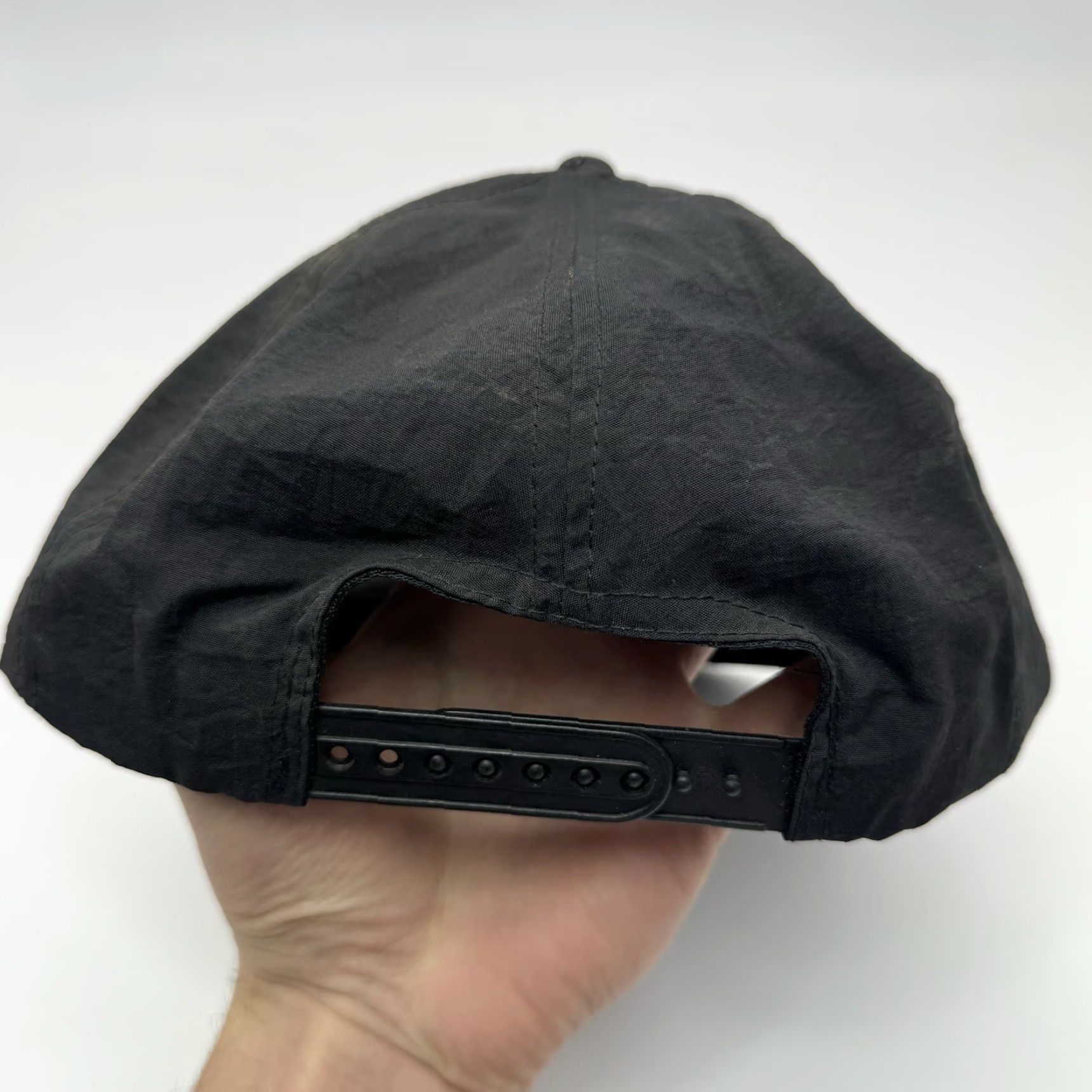 Etro VINTAGE Snapback Hat Magntuade Promo Cigarette Black Nylon Spelletout 90s Retro 80s Men Adjustable Baseball Cap Black Mens Size ONE SIZE - 5 Thumbnail