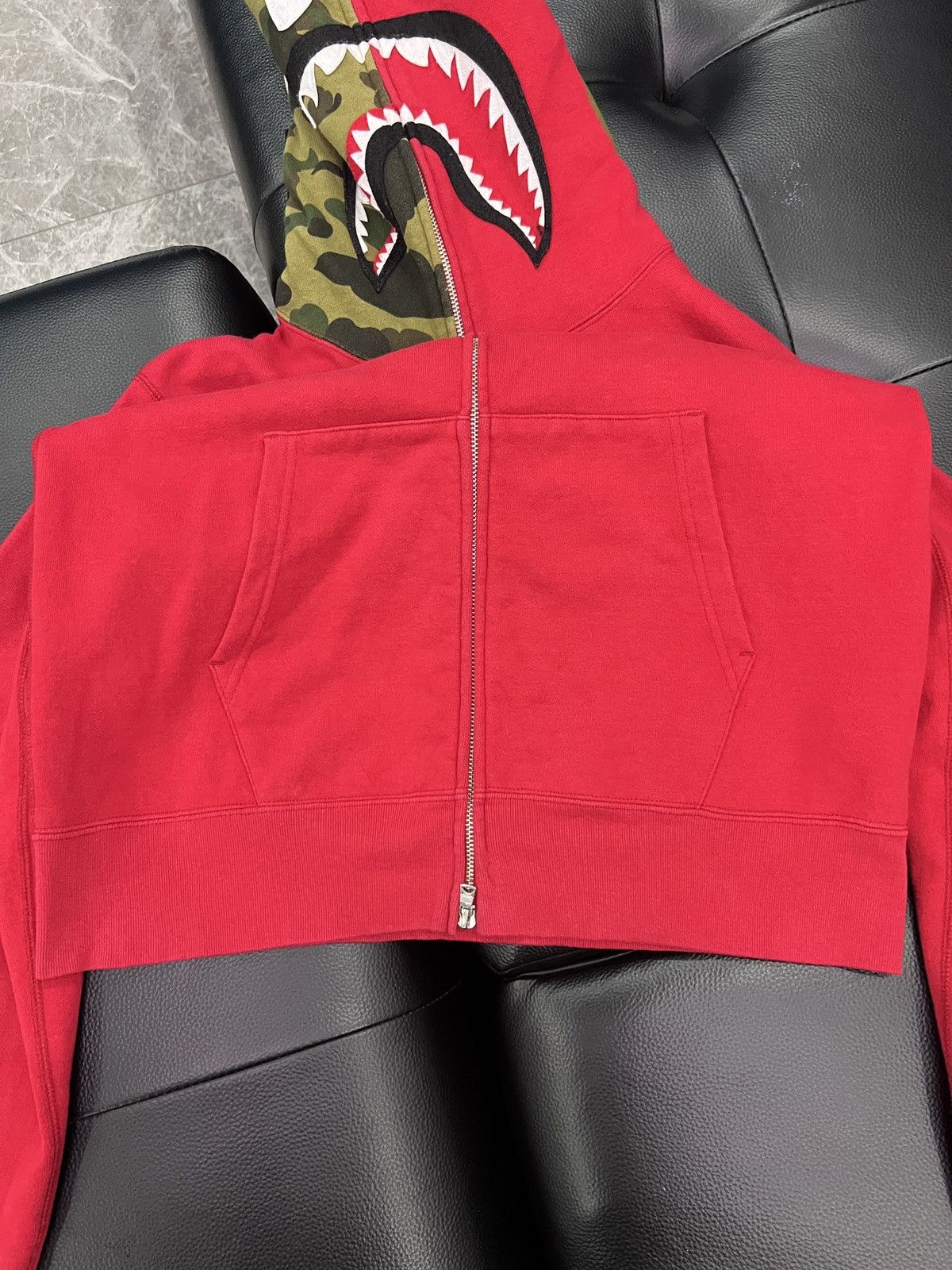 Bape A Bathing Ape Shark Camo Full Zip Hoodie Size US L / EU 52-54 / 3 - 11 Thumbnail