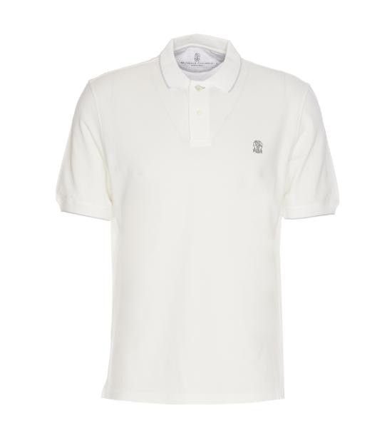 Brunello Cucinelli BRUNELLO CUCINELLI Men Polo Shirts ME8549779G CC984 White Size US XXL / EU 58 / 5 - 1 Thumbnail