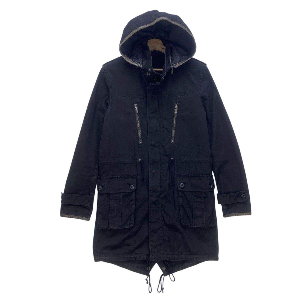 Japanese Brand Rupert by Difference Leather Trimmed Parka