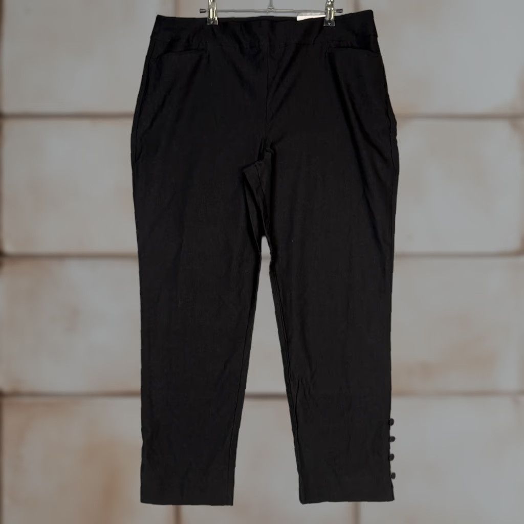 Vintage Chico's 16R So Slimming Bridgette Slim Leg Pants Womens Black Regular Size 16 R Pants Size 38" / US 16 / IT 52 - 1 Thumbnail