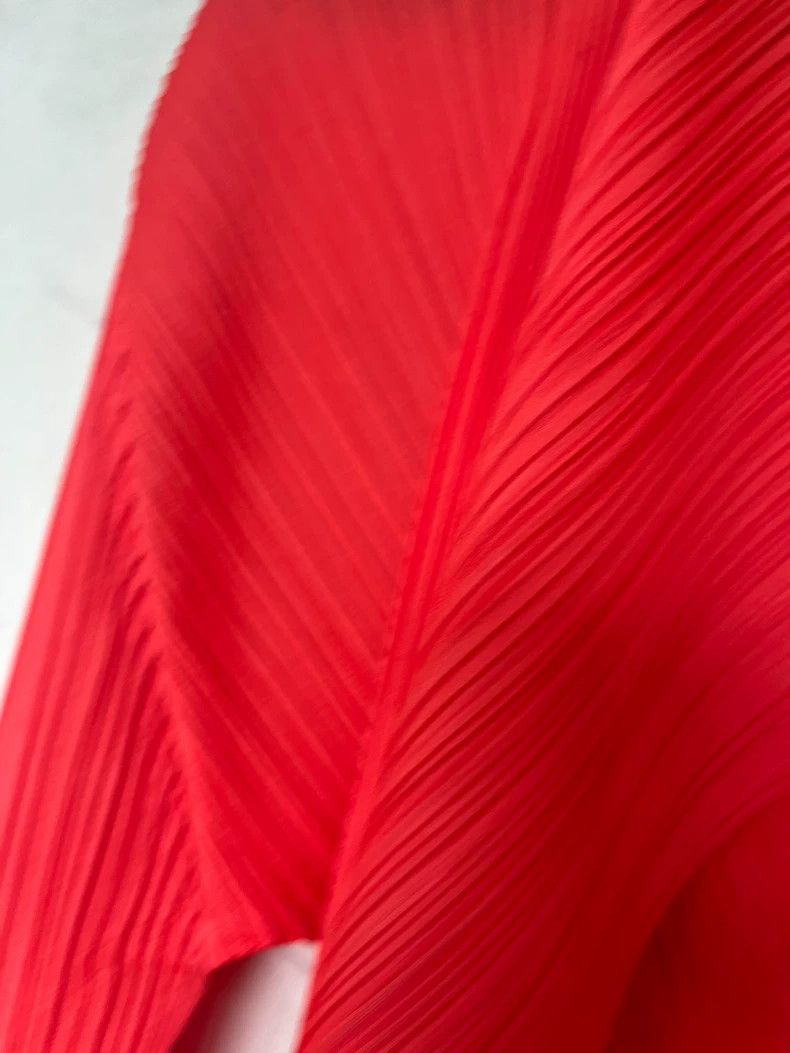 Issey Miyake Issey Miyake size:3 Orange-red pleated jacket Size S / US 4 / IT 40 - 6 Thumbnail