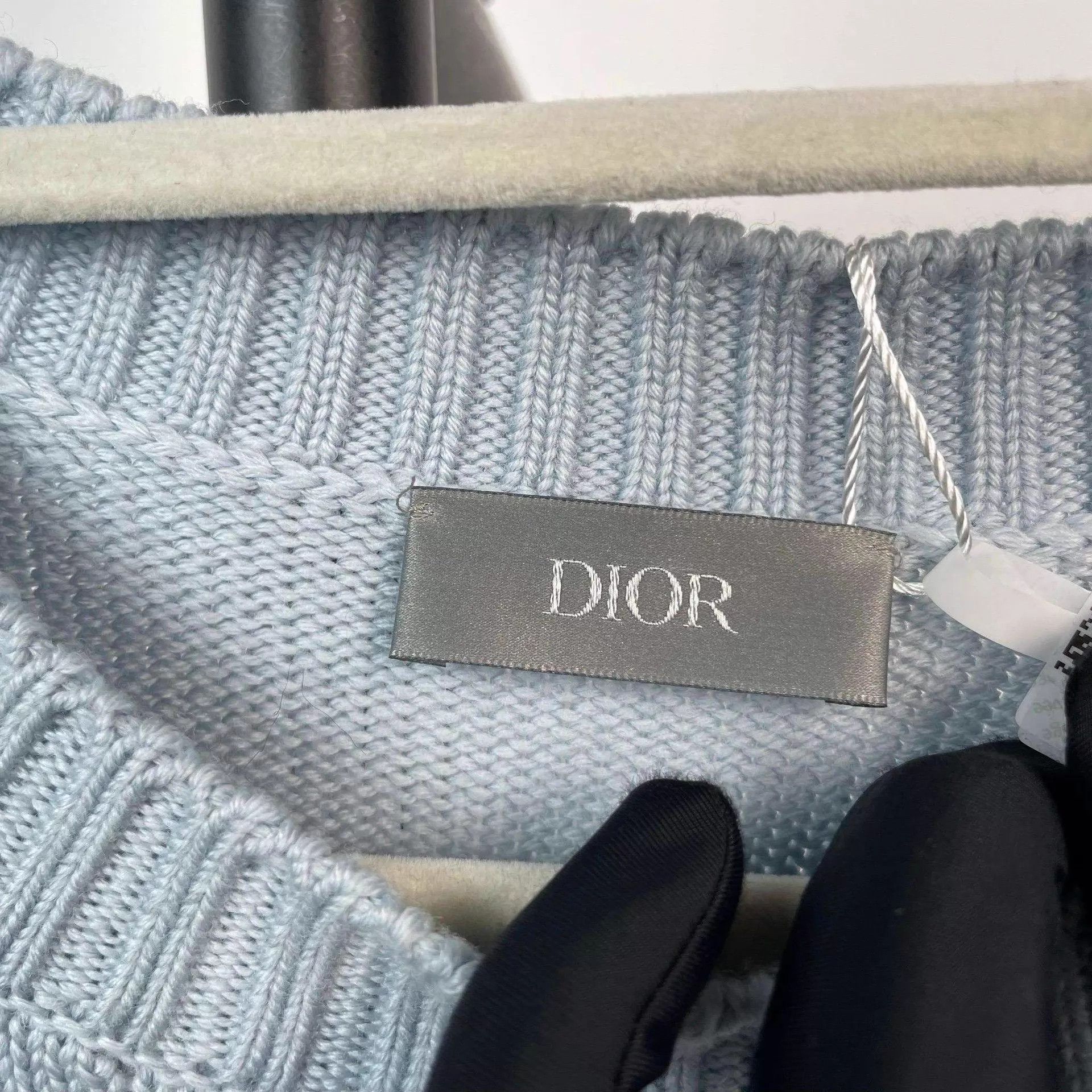 Dior Dior Wool Floral Sweater Light Blue M Size M / US 6-8 / IT 42-44 - 4 Thumbnail