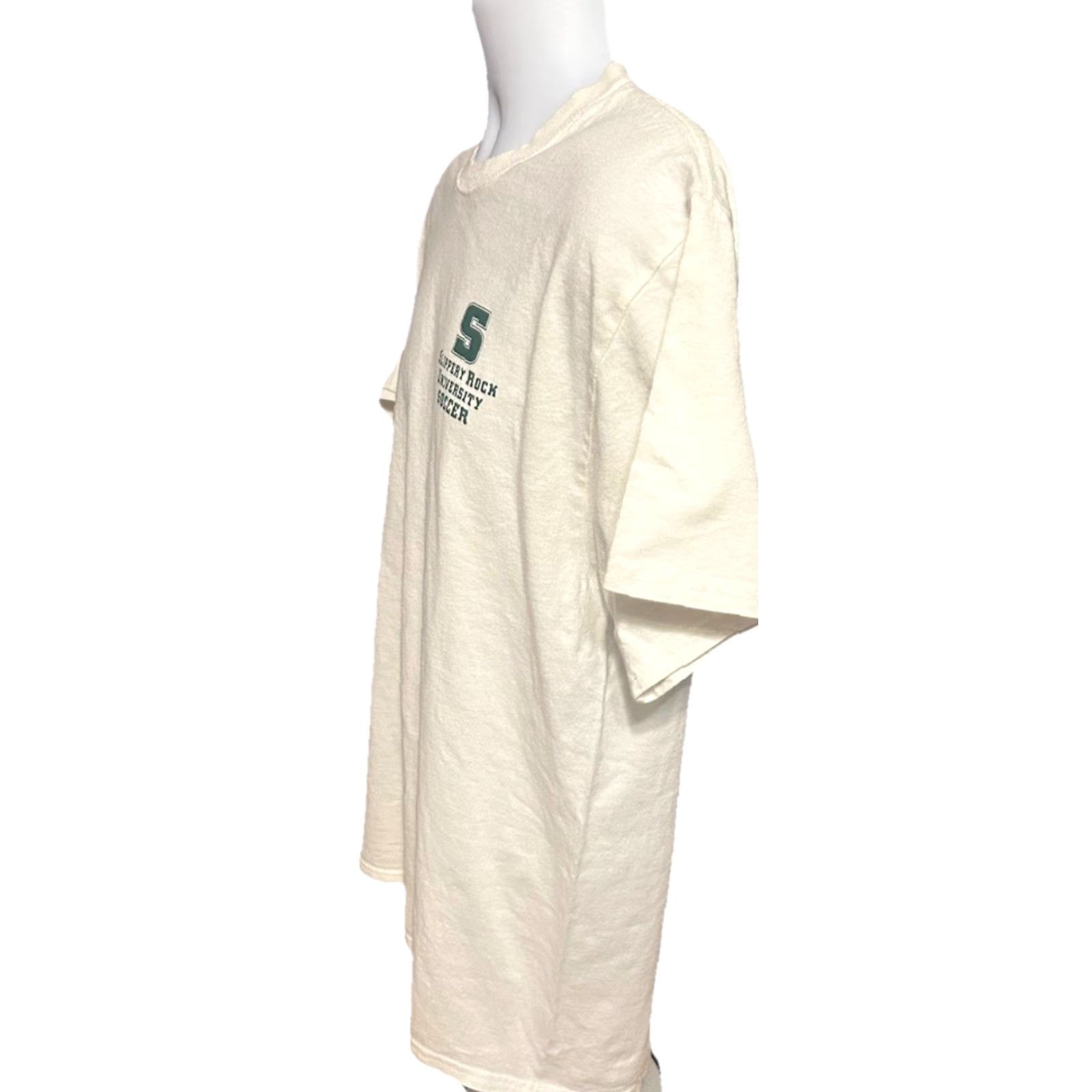 Port & Company VINTAGE Slippery Rock University Soccer Tee Shirt Adult Large White Short Sleeve Port & Company Shirt Mens Women Girls Boys? Size US L / EU 52-54 / 3 - 5 Thumbnail