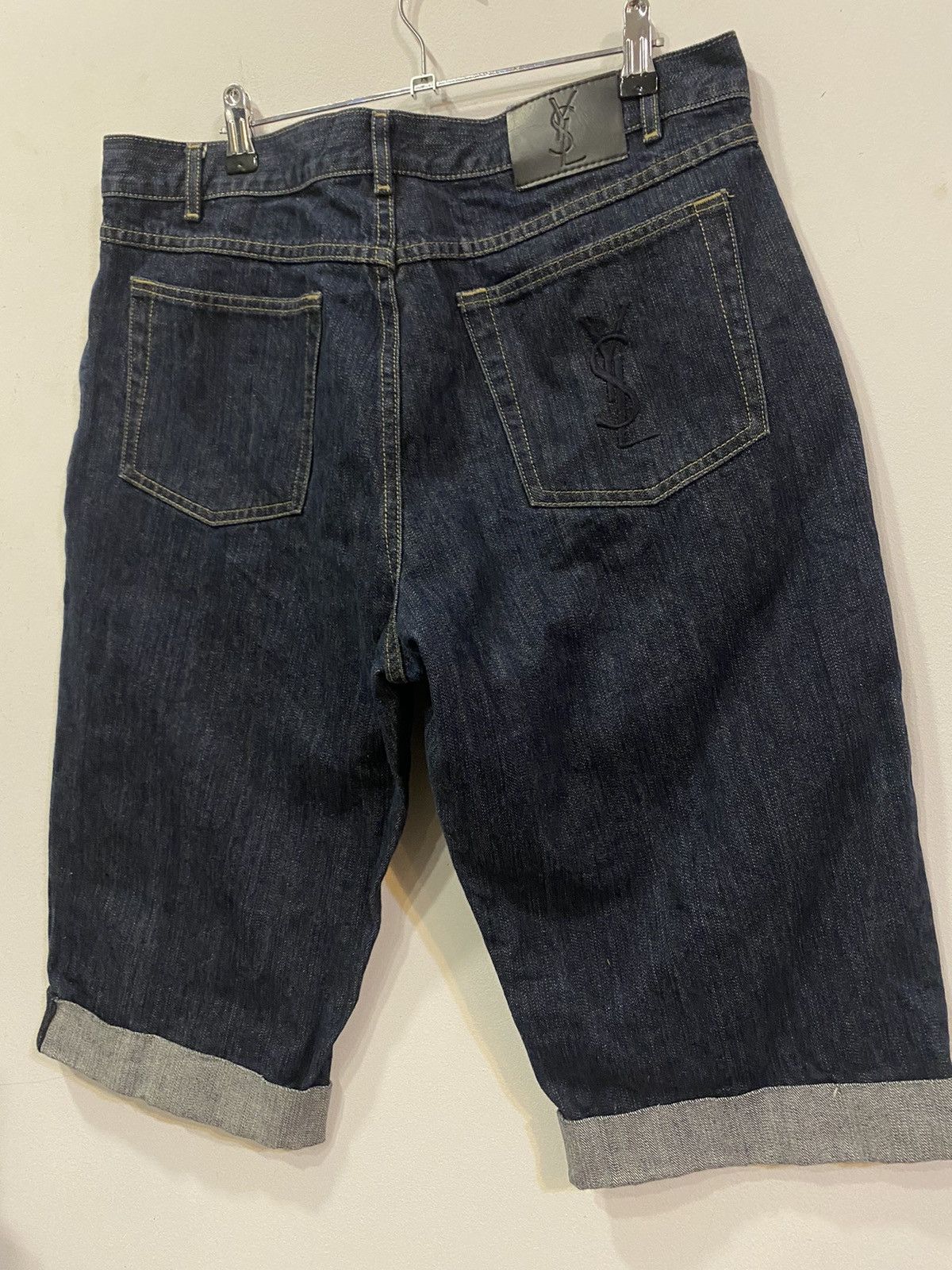Yves Saint Laurent Denim YSL Shorts YSL Jeans Indigo Size US 36 / EU 52 - 19 Thumbnail