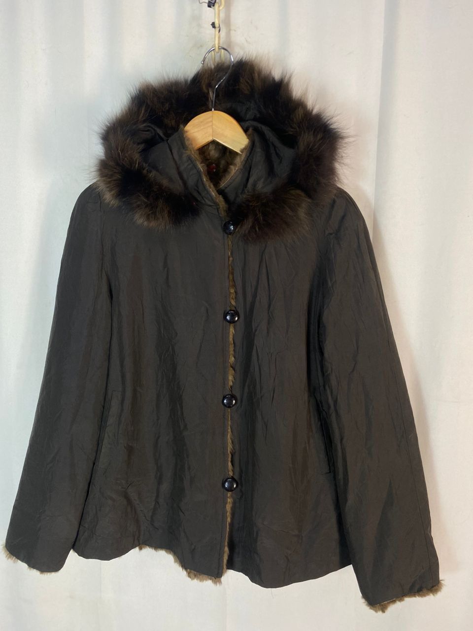 Balmain Balmain paris reversible fur/silk button up hoodie jacket Size M / US 6-8 / IT 42-44 - 15 Thumbnail