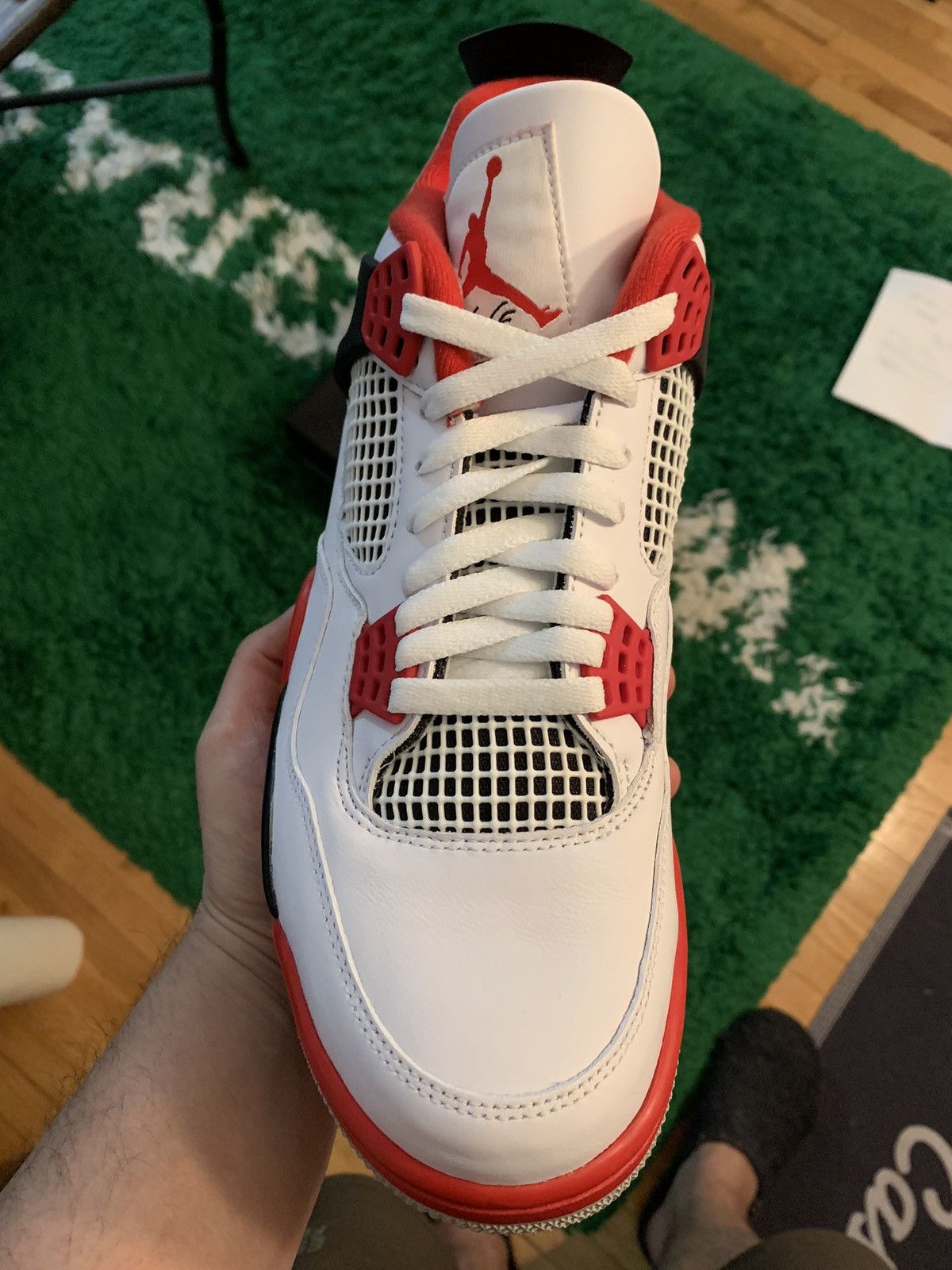 Jordan Brand × Nike Jordan 4 Fire Red 2020 Size US 10.5 / EU 43-44 - 9 Thumbnail