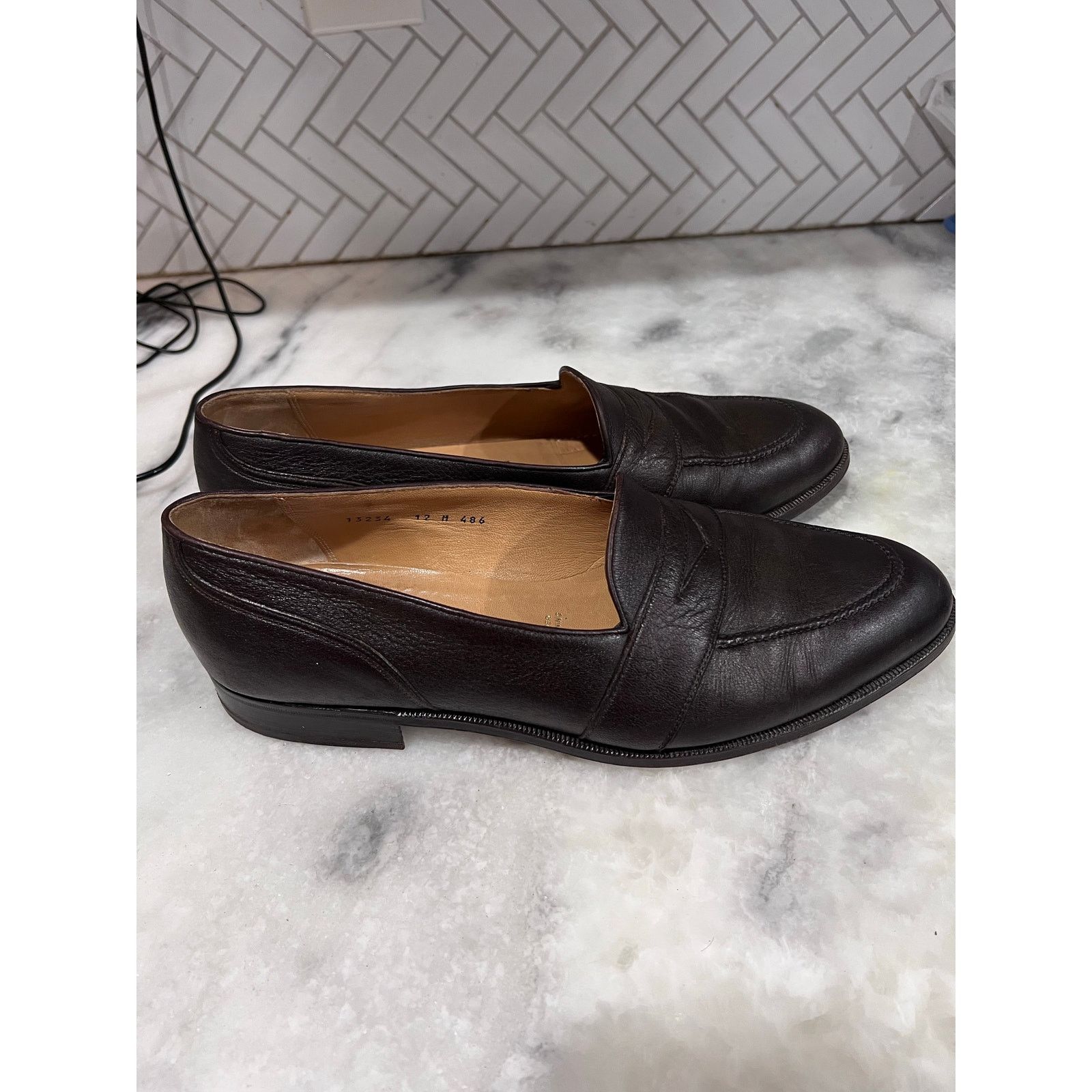 Gravati Gravati Italian Leather Loafers Men’s 12M Brown All Leather Size US 12 / EU 45 - 1 Thumbnail