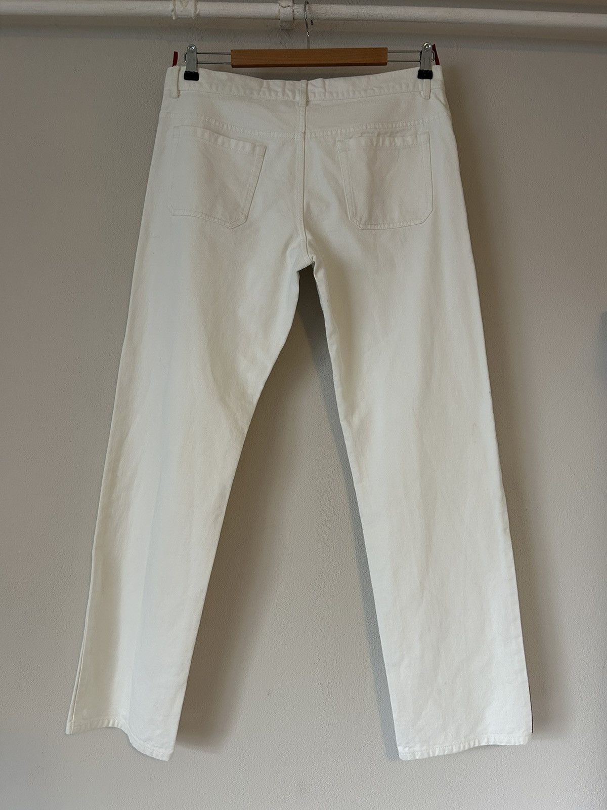 Prada Prada Linea Rossa White Jeans - Size 52 Size US 36 / EU 52 - 8 Thumbnail
