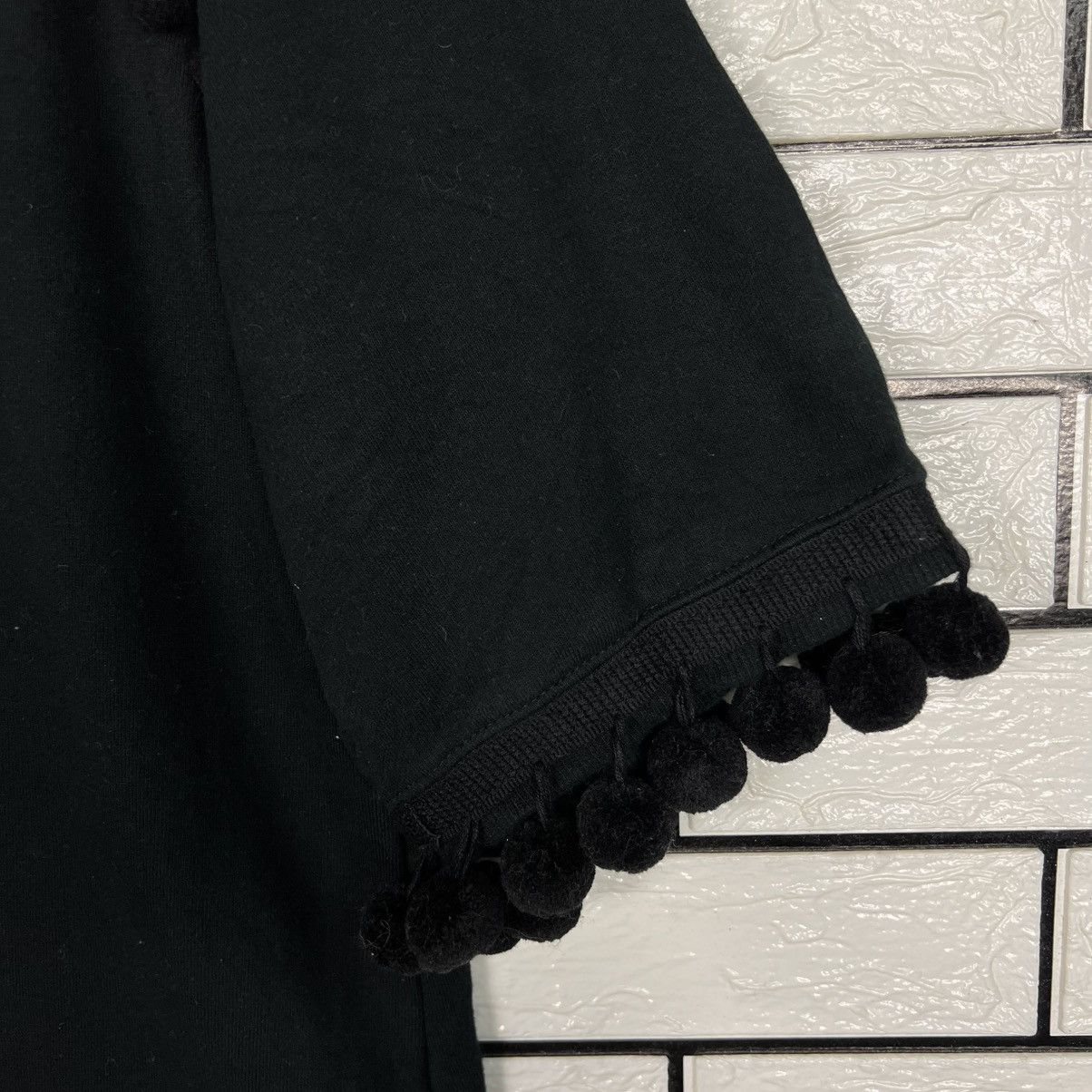 Marc Jacobs MARC JACOBS Black Half Zip on Back Long Shirt #4237-C193 Size S / US 4 / IT 40 - 9 Thumbnail
