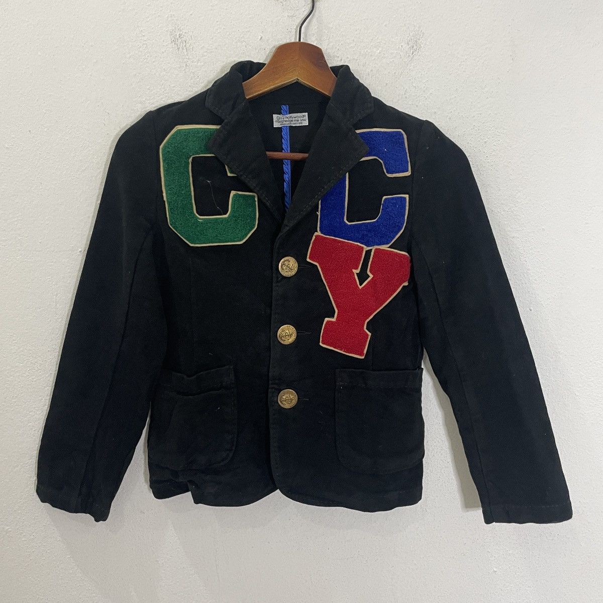 image of Go2Hollywood Varsity Kids Jacket in Blue (Size 2XS)