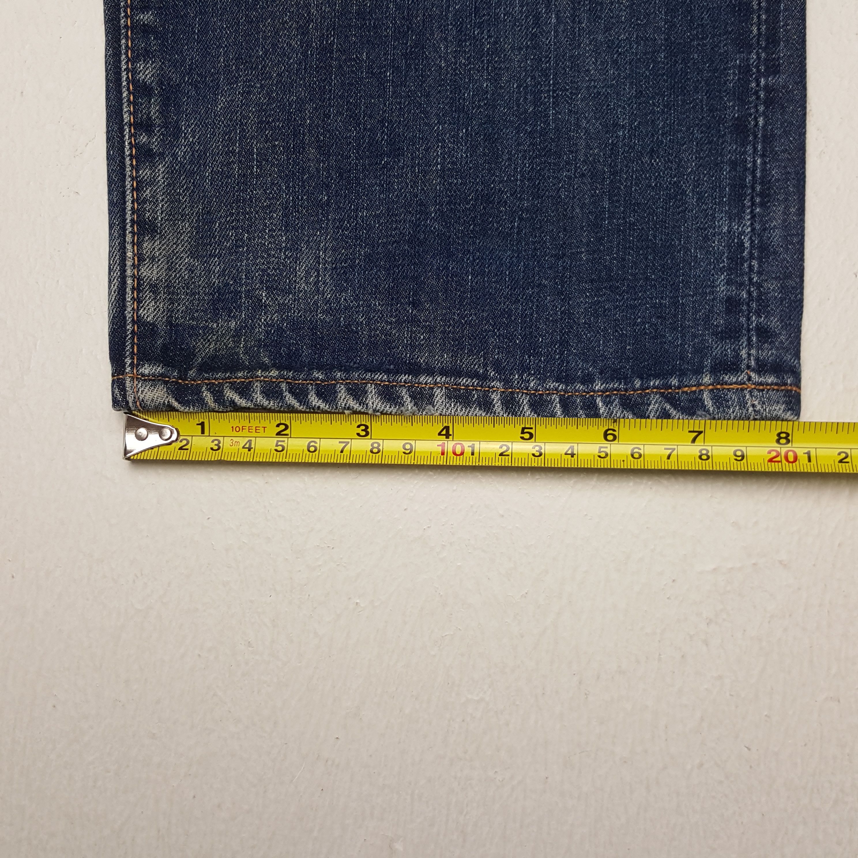 Evisu × Vintage Vintage Evisu Japan Selvedge Custom Art Daicock Denim Jeans Size US 27 - 11 Thumbnail