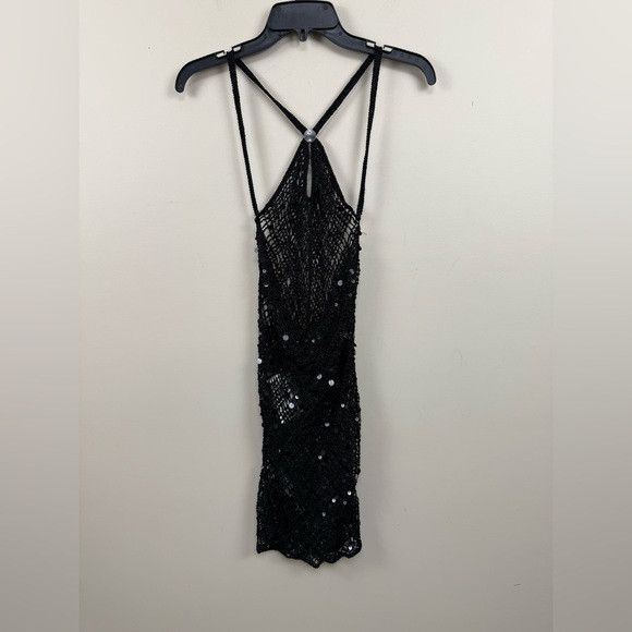 Coperni NEW Coperni PARIS Black Sequin Mesh mini Dress xs Size XS / US 0-2 / IT 36-38 - 14 Thumbnail