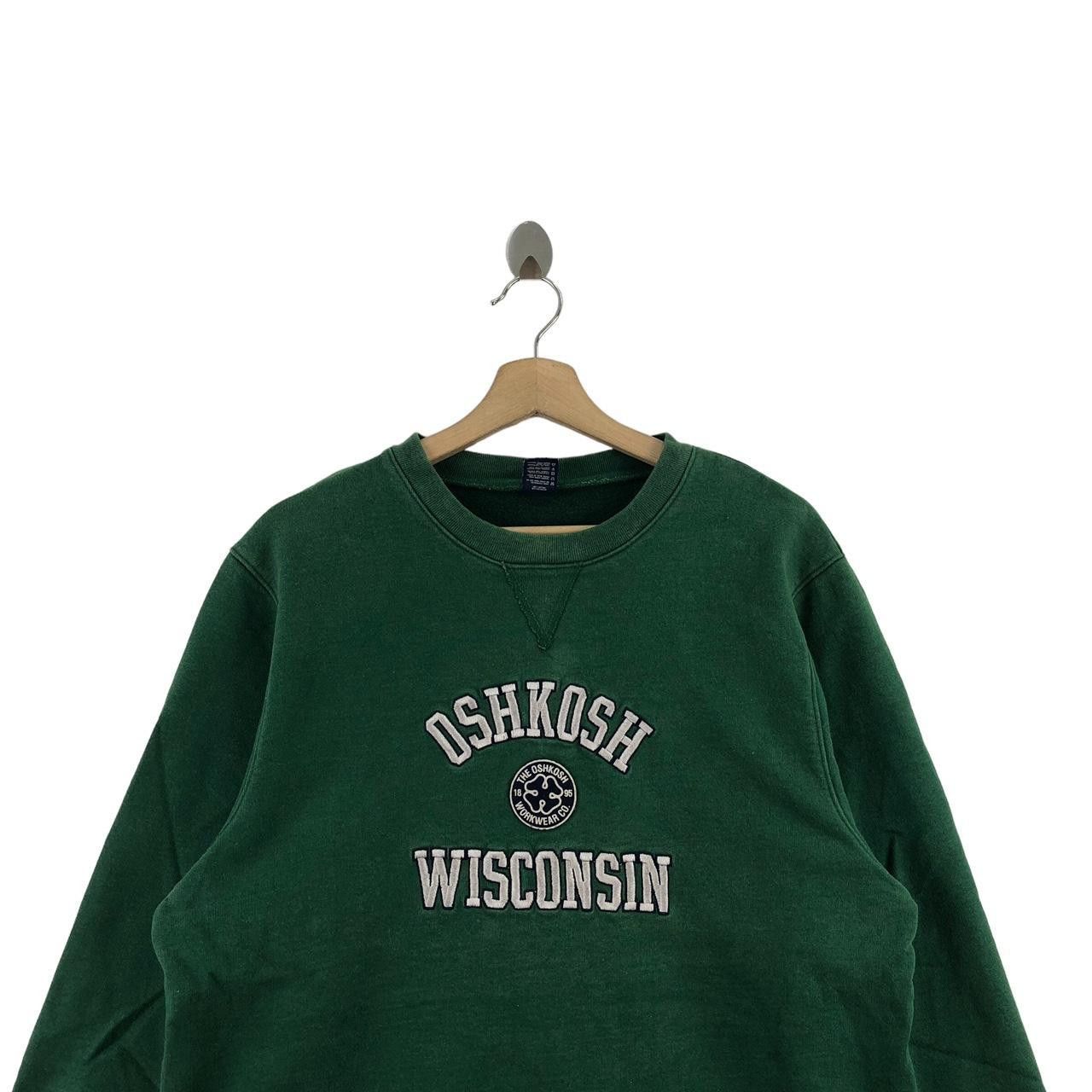Oshkosh OSHKOSH WISCONSIN University Embroidered Sweatshirt Sweater Size M / US 6-8 / IT 42-44 - 3 Thumbnail