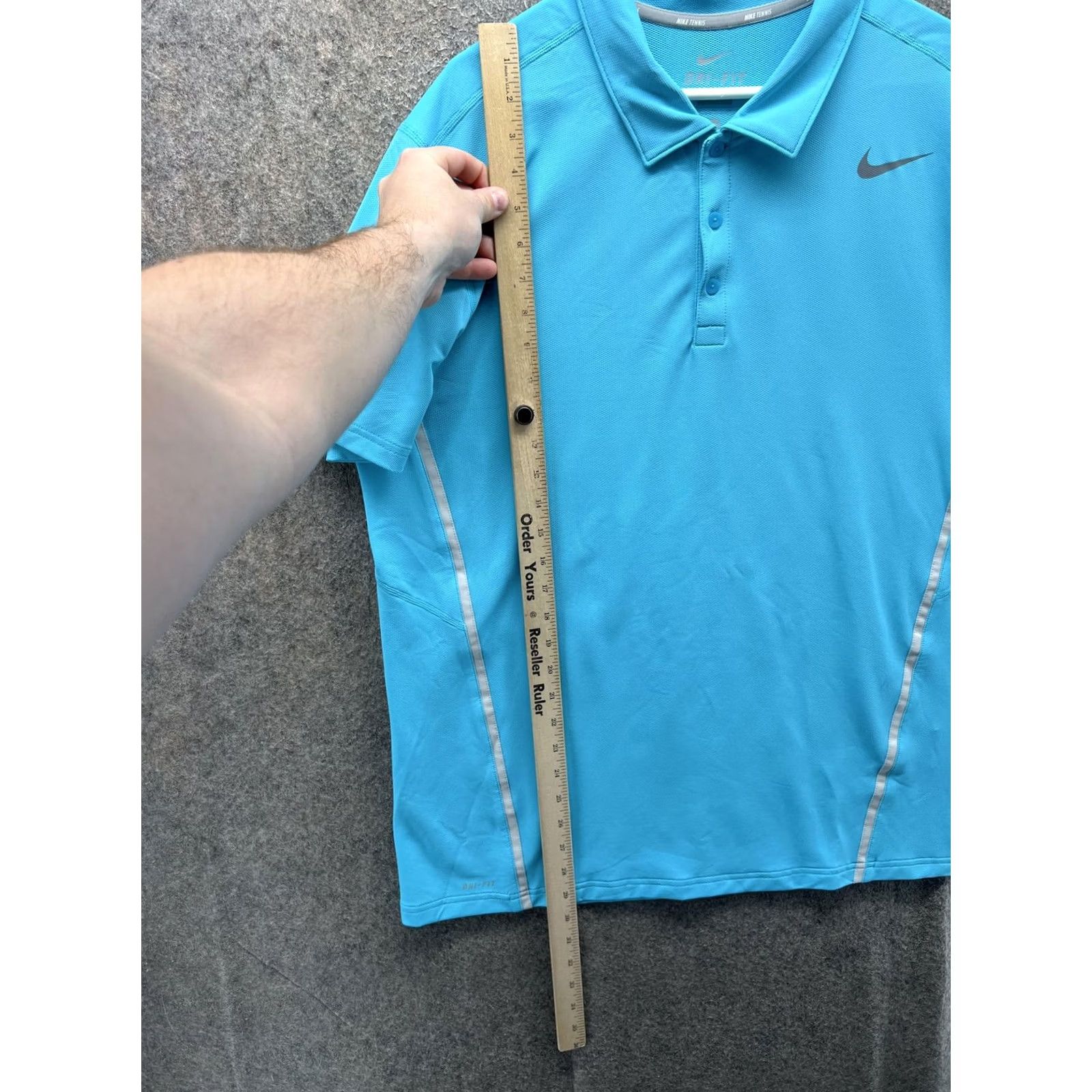 Nike Nike Dri-FIT Tennis Polo Shirt Mens XL Blue Performance Moisture Wicking Polo Shirt Dri-FIT Nike Swoosh Size US XL / EU 56 / 4 - 5 Thumbnail