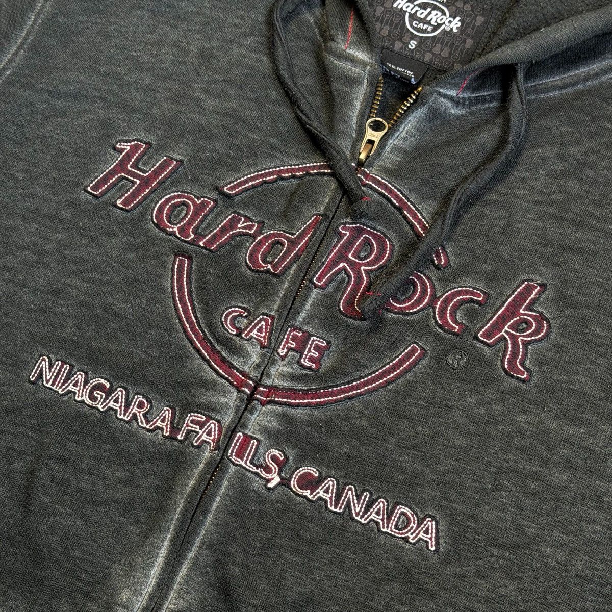 Hard Rock Cafe Hard Rock Double Burnout Zip Hoodie Size US S / EU 44-46 / 1 - 3 Thumbnail