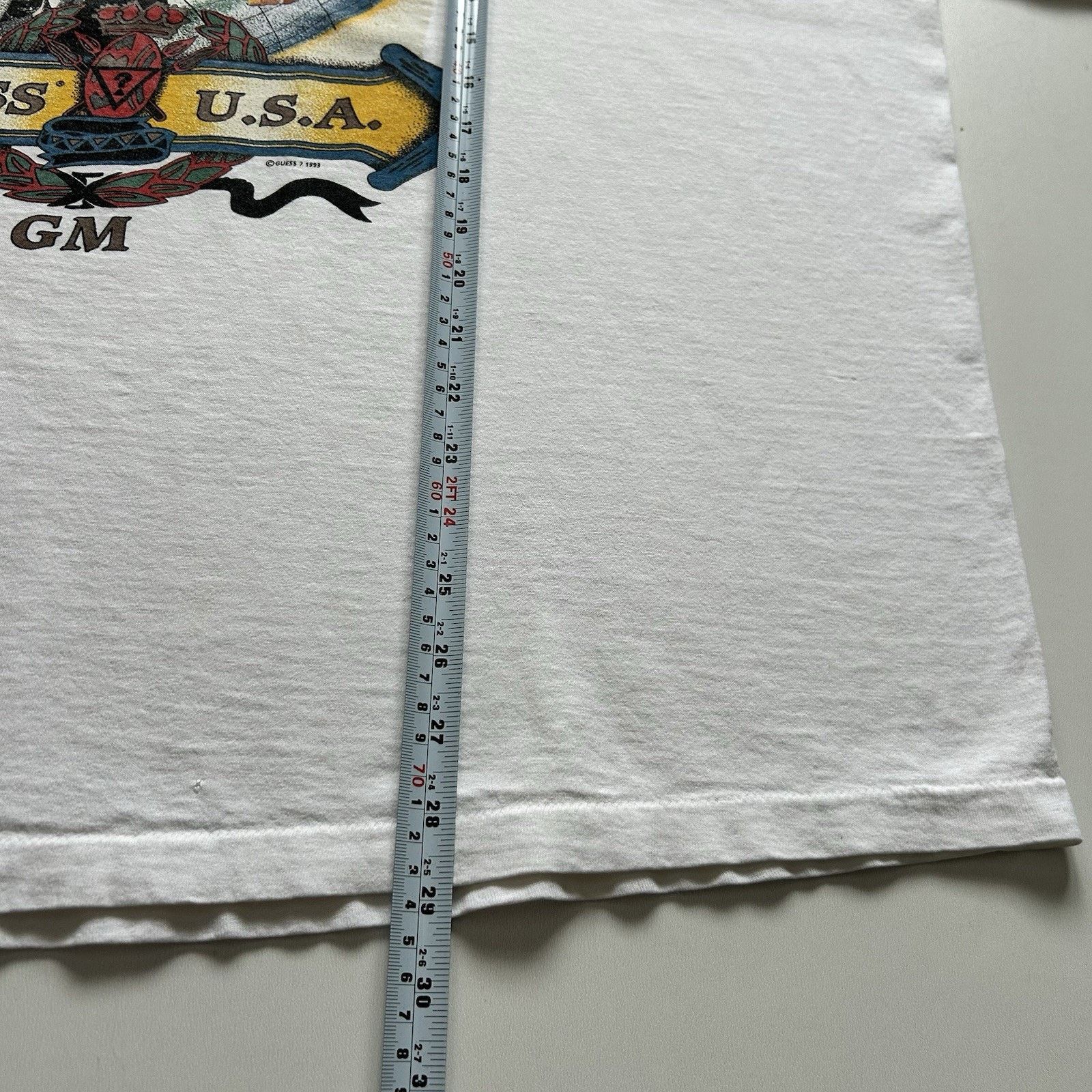 Guess Vintage 90s Guess T Shirt XXL Single Stitch Made In USA Rare Size US XXL / EU 58 / 5 - 6 Thumbnail