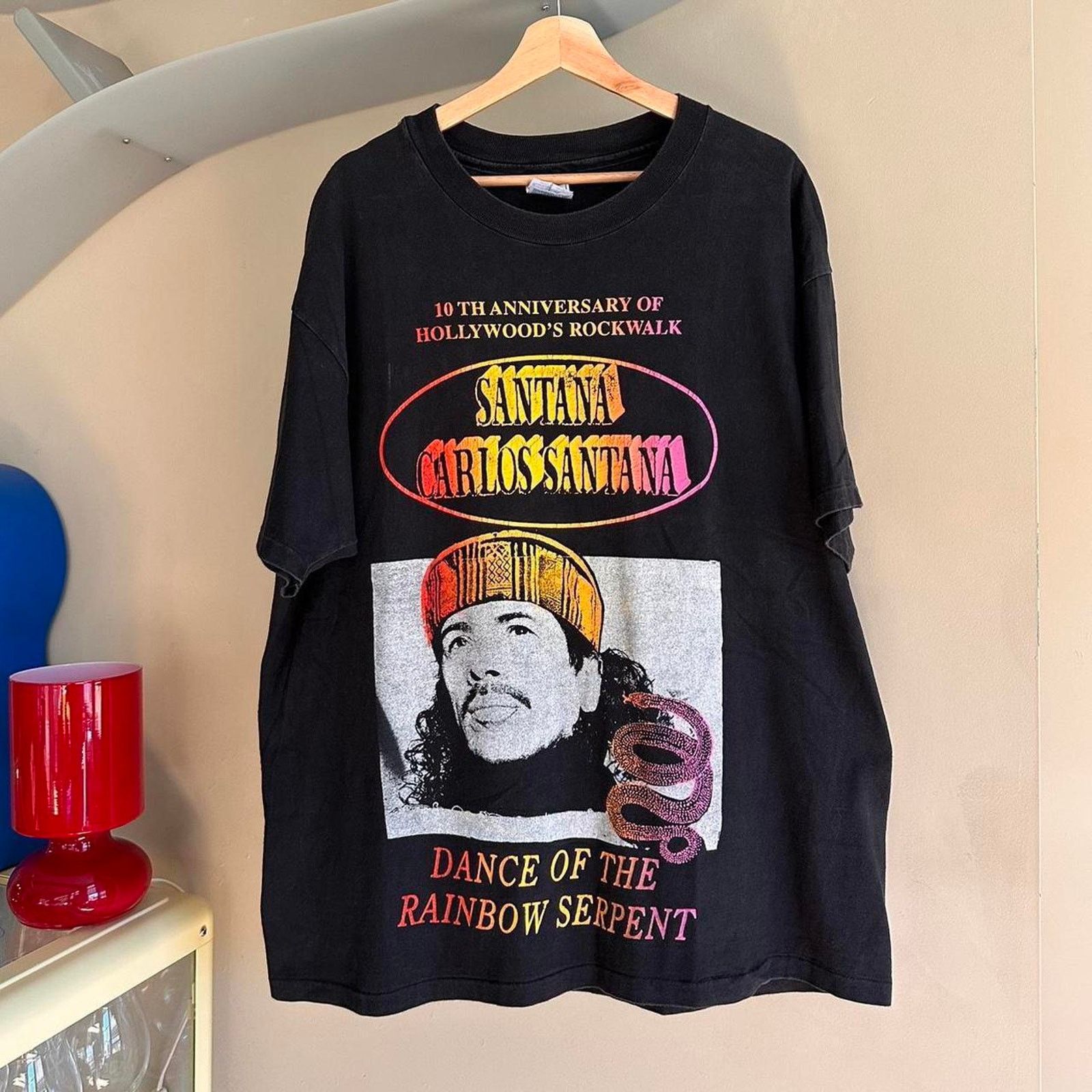 Band Tees × Vintage Vintage 1996 Carlos Santana Band Shirt Size US XL / EU 56 / 4 - 1 Thumbnail