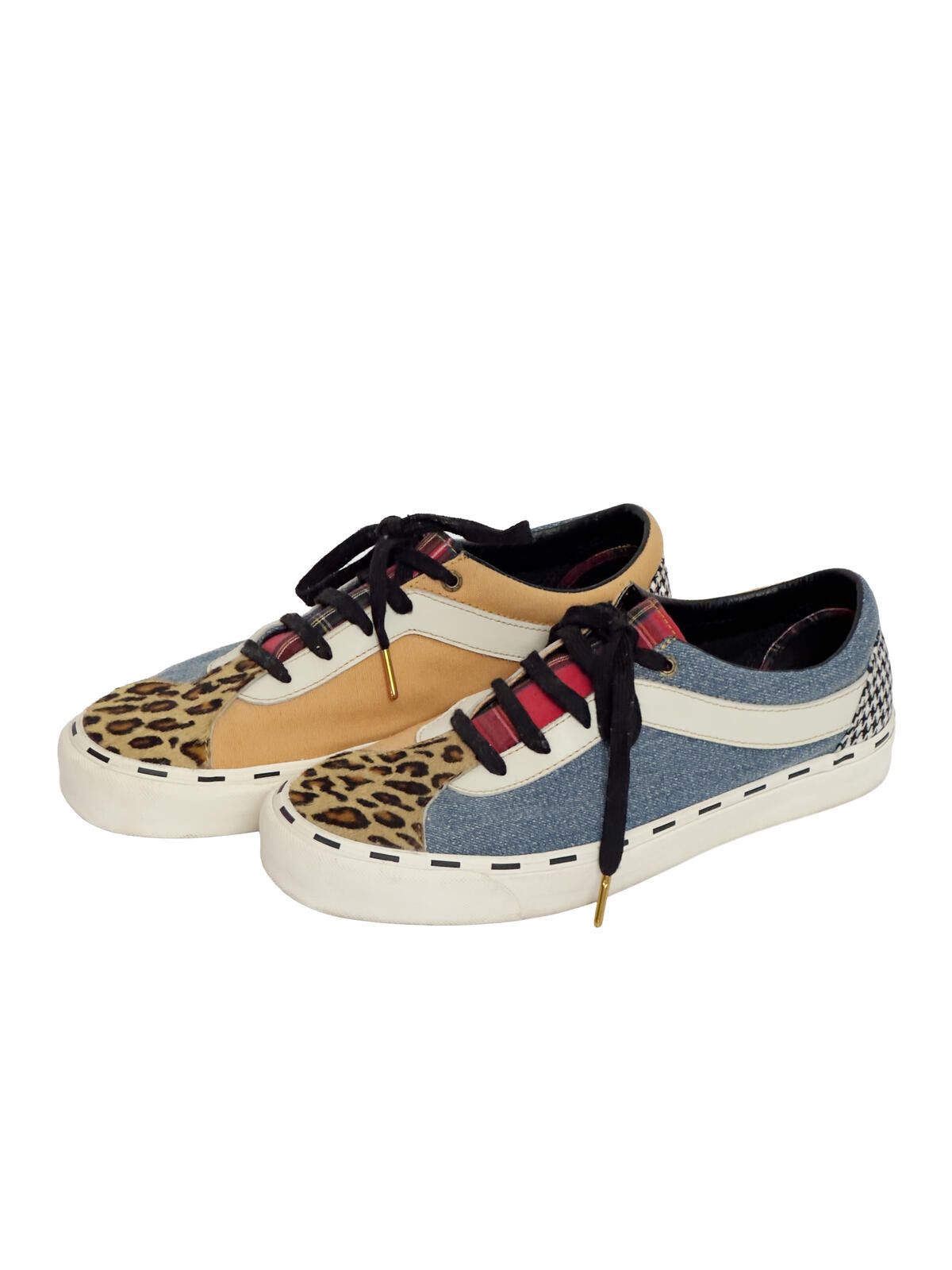 Vans Vans Bold Ni Bender Leopard Denim Plaid Sneakers Sz 12 Size ONE SIZE - 3 Thumbnail