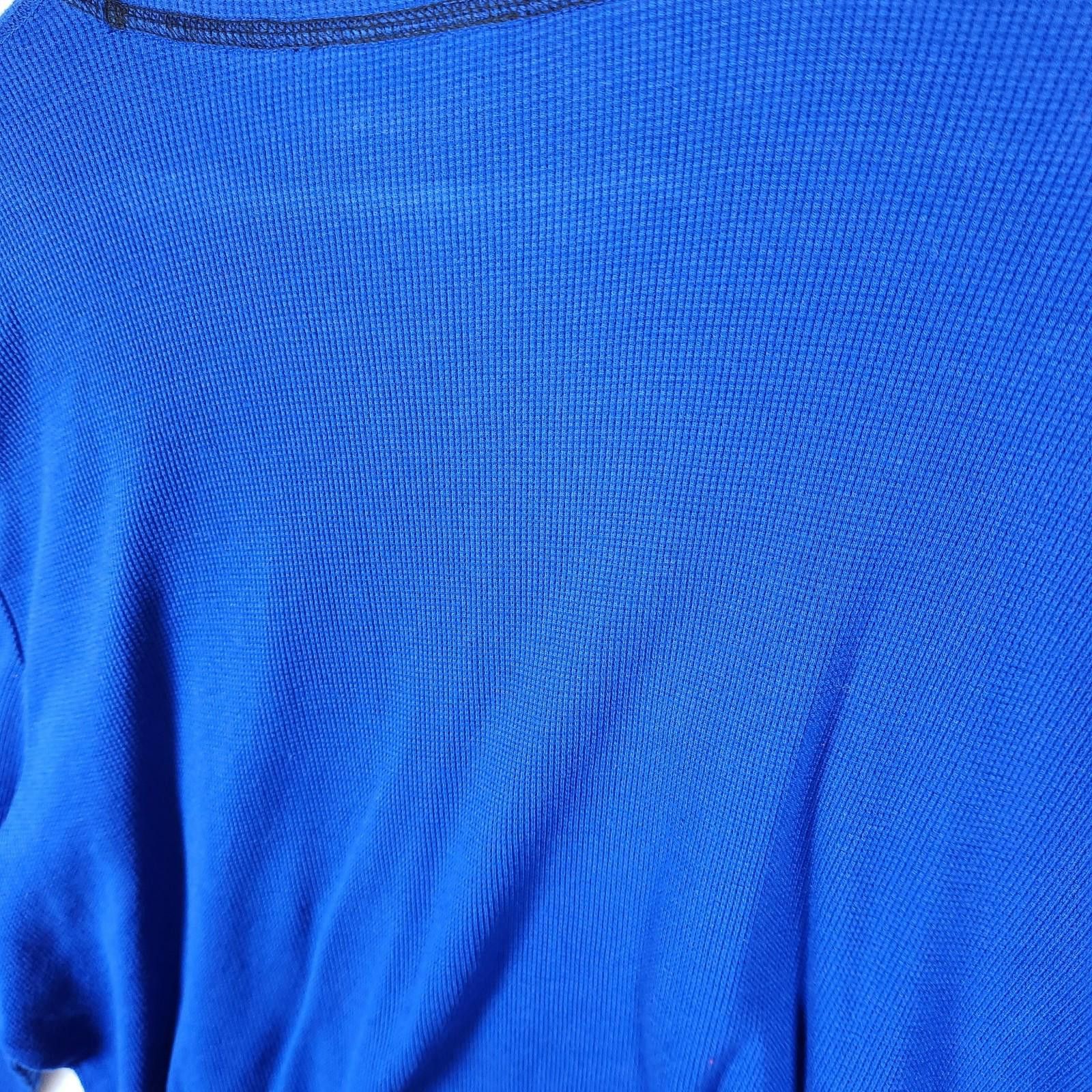 Puma Puma Waffle Knit Blue Long Sleeve Shirt Size 2XL Size US XXL / EU 58 / 5 - 7 Thumbnail