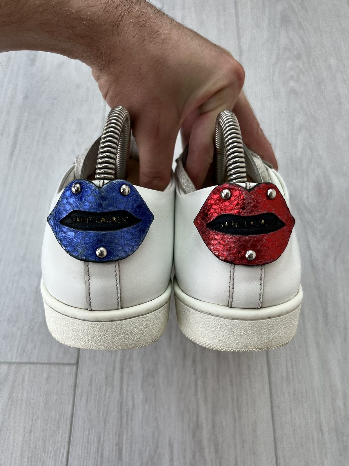 Saint Laurent Paris Saint Laurent SL/01 Signature Court Classic Lips Sneakers Size US 8 / IT 38 - 9 Thumbnail