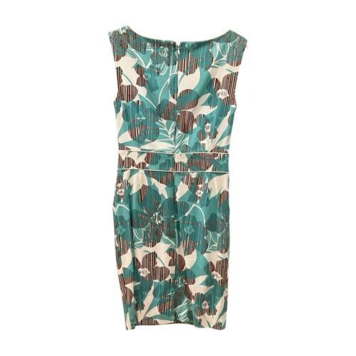 Other TAHARI Arthur S Levine Blue Short Sleeve Dress Beaded Neckli Size M / US 6-8 / IT 42-44 - 2 Thumbnail