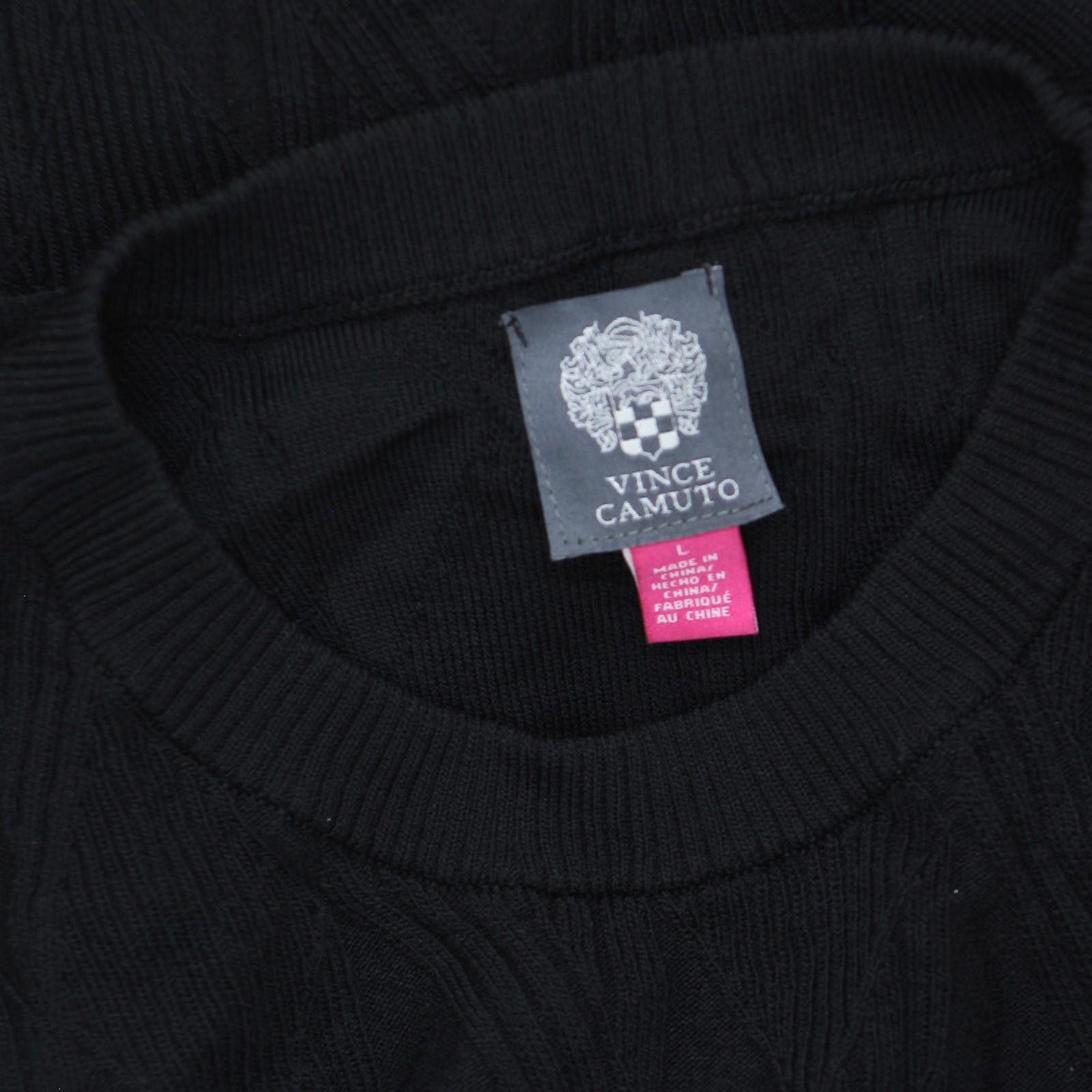 Vince Camuto Nwt Vince Camuto Womens Cap-sleeve Midi Dress Black L Size L / US 10 / IT 46 - 4 Thumbnail