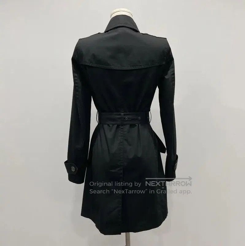 Burberry Burberry Black Cotton Long Trench Coat. Size S / US 4 / IT 40 - 2 Thumbnail