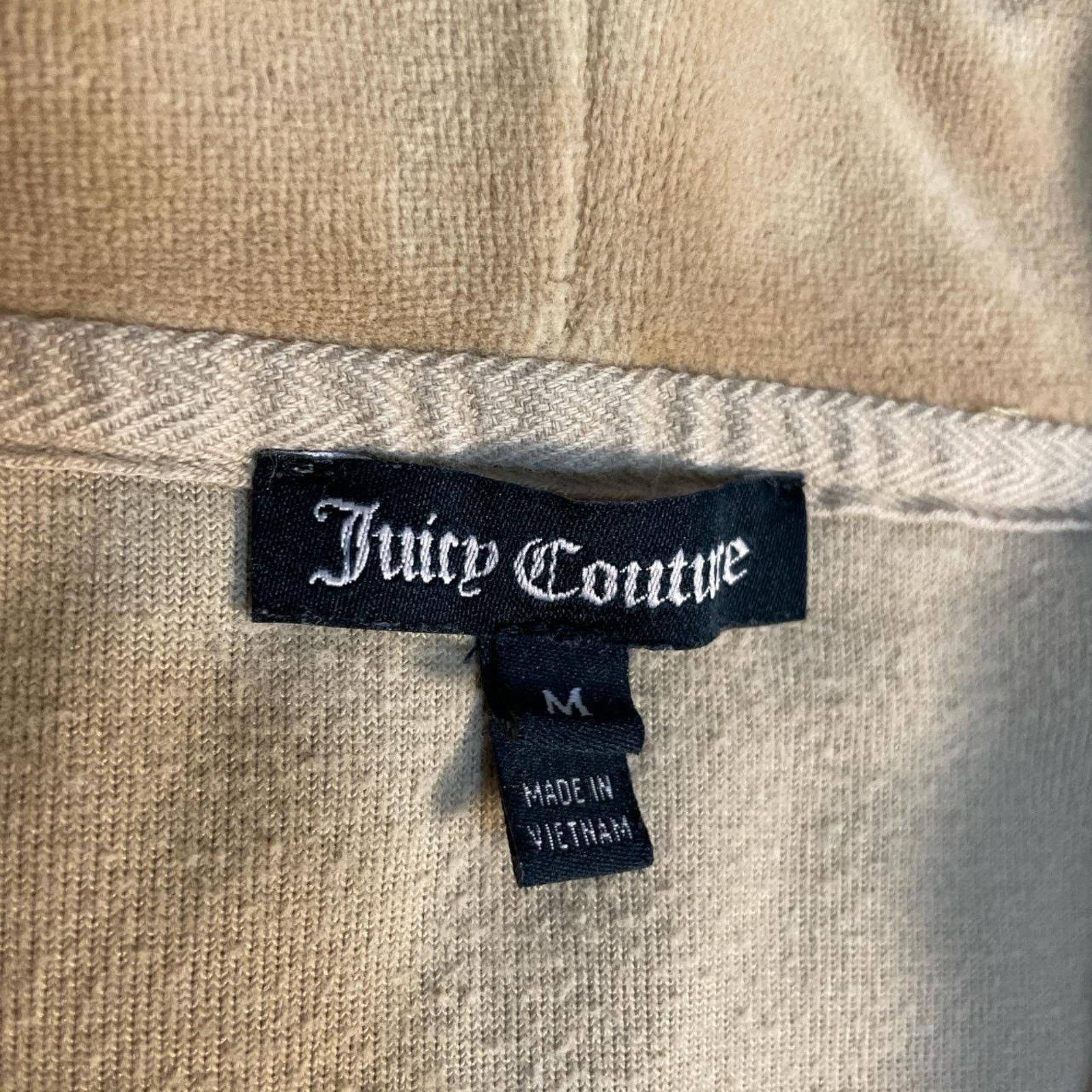 Juicy Couture Y2K 2000s Juicy Couture Girly Suede Hooded Jacket Top Size M / US 6-8 / IT 42-44 - 6 Thumbnail