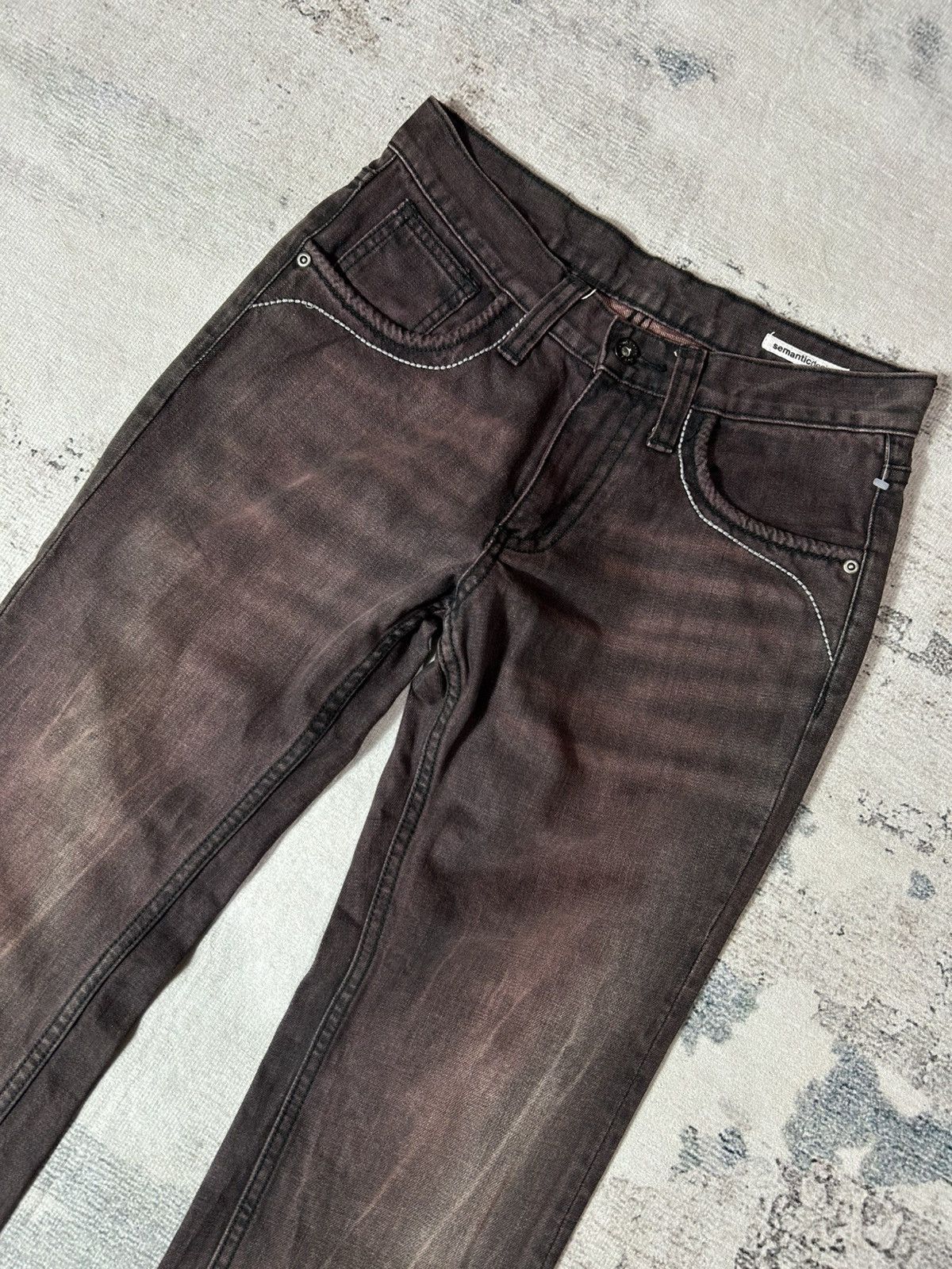 semanticdesign 2000s Semantic Design Purple Dark Jeans Size US 29 - 3 Thumbnail