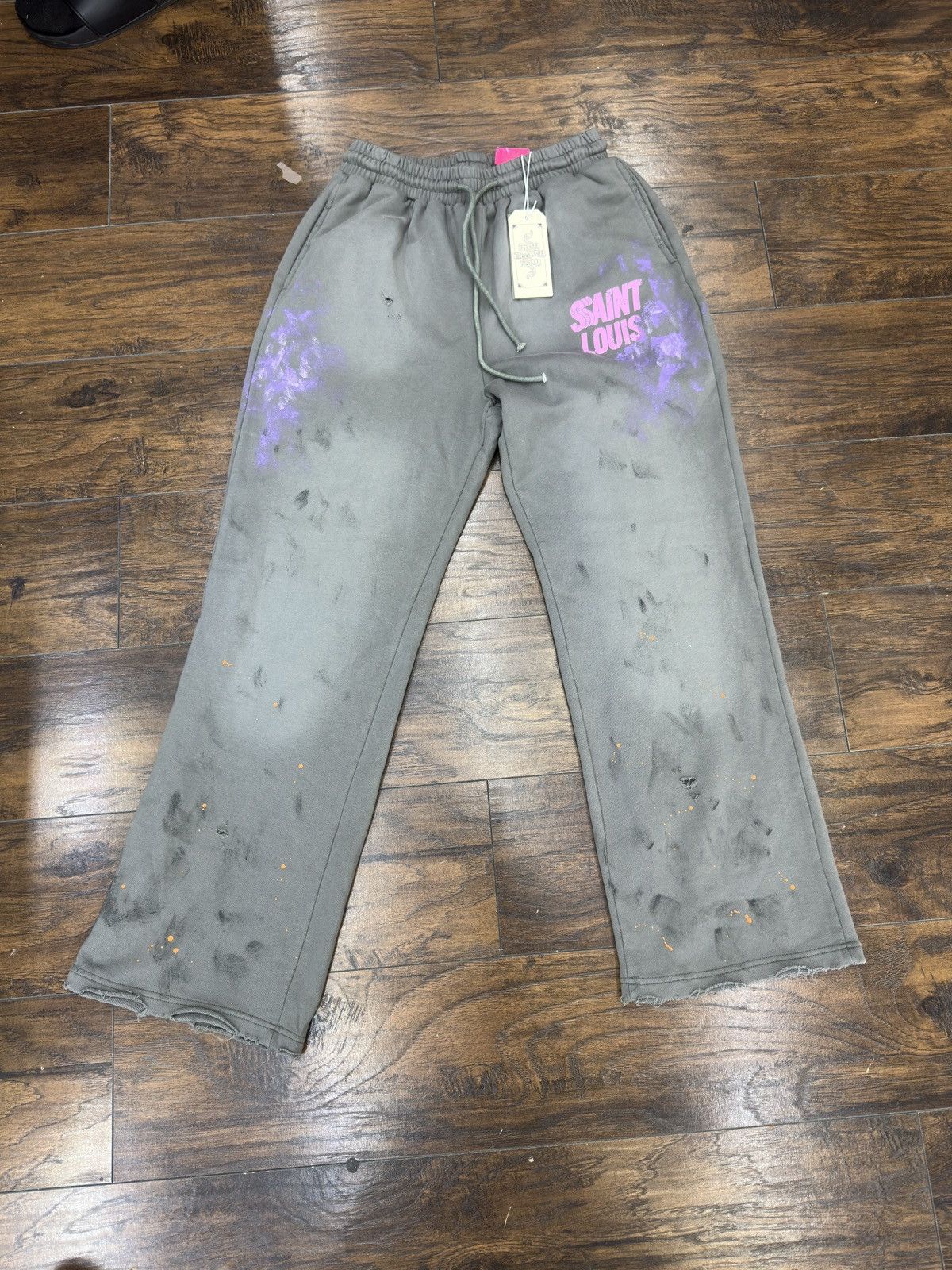 Designer Saint Louis Sweat Pants Size US 30 / EU 46 - 2 Thumbnail