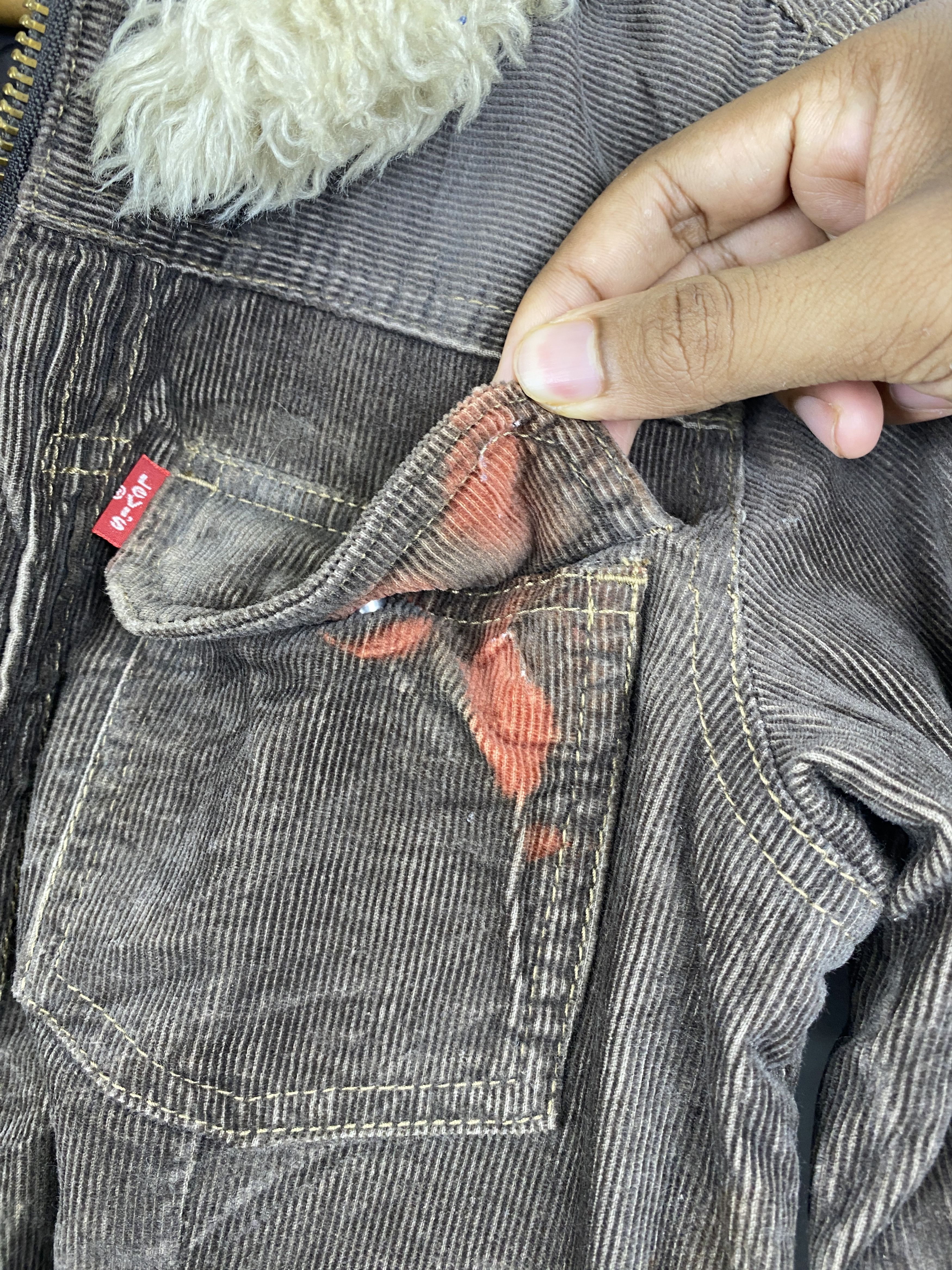 Levi's Levis Redloop Trucker Hunting Jacket Corduroy Sherpa J2019 Size US XS / EU 42 / 0 - 11 Thumbnail