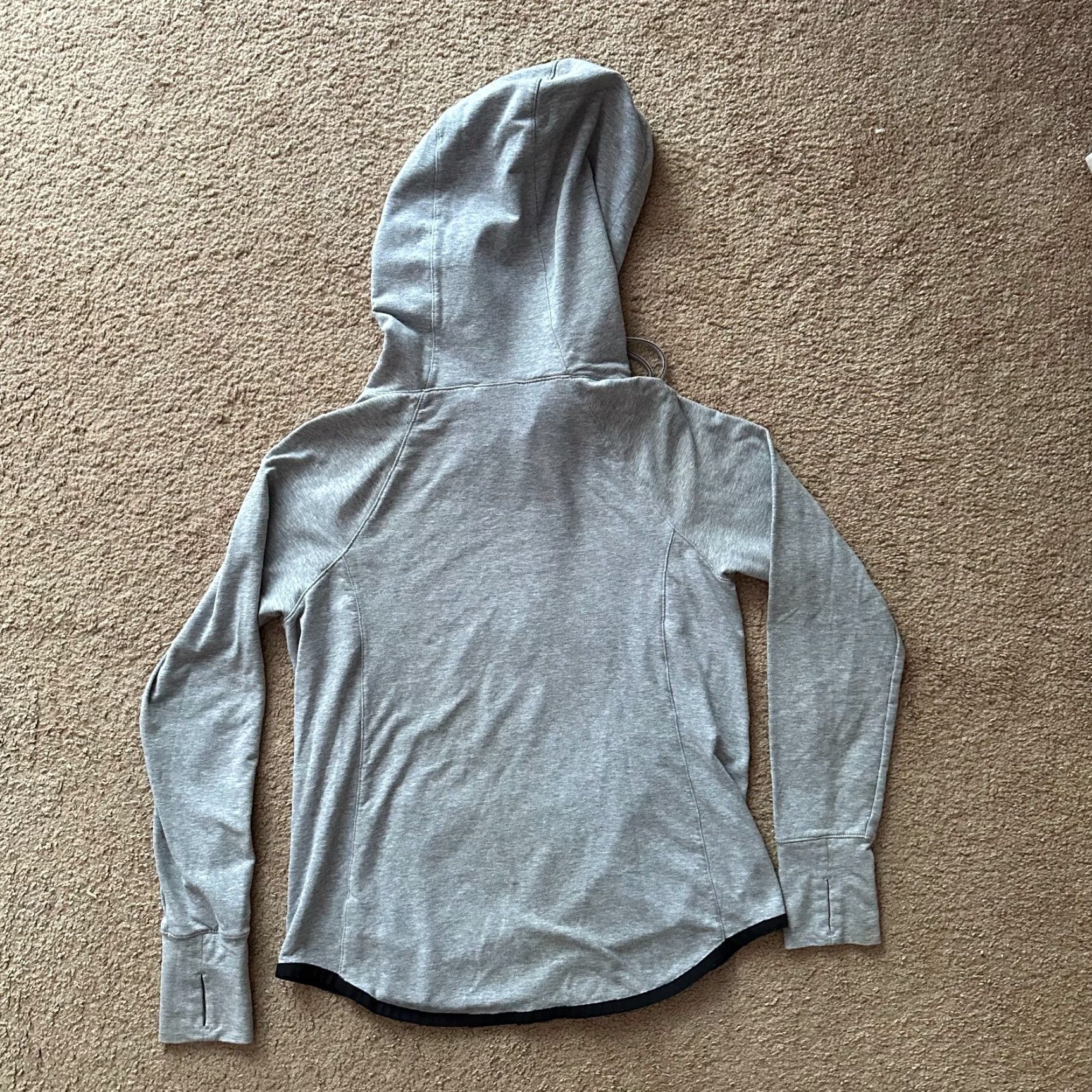 Athleta Athleta Sweatshirt Womens Medium Fleece Pullover High Neck Gray Pockets Size M / US 6-8 / IT 42-44 - 2 Thumbnail