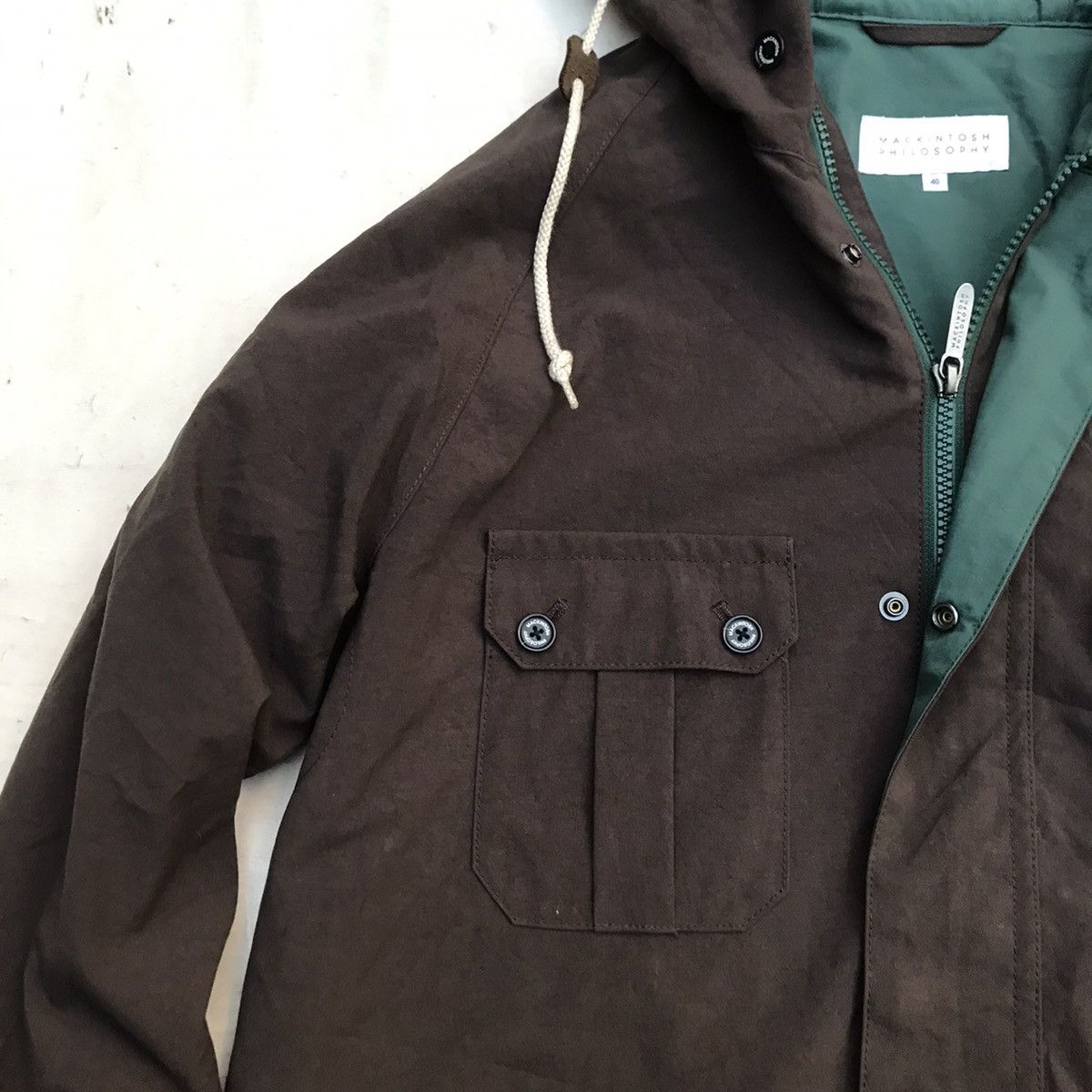 Japanese Brand × Mackintosh × Vintage Mackintosh Philosophy Hunting Outdoor Brown Jacket Mountain Size US L / EU 52-54 / 3 - 5 Thumbnail