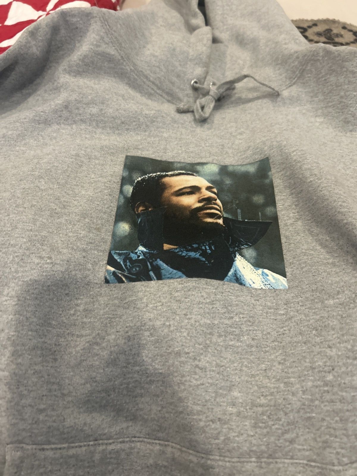 Supreme Supreme Marvin Gaye Hoodie FW18 Heather Grey Size Large Size US L / EU 52-54 / 3 - 9 Thumbnail