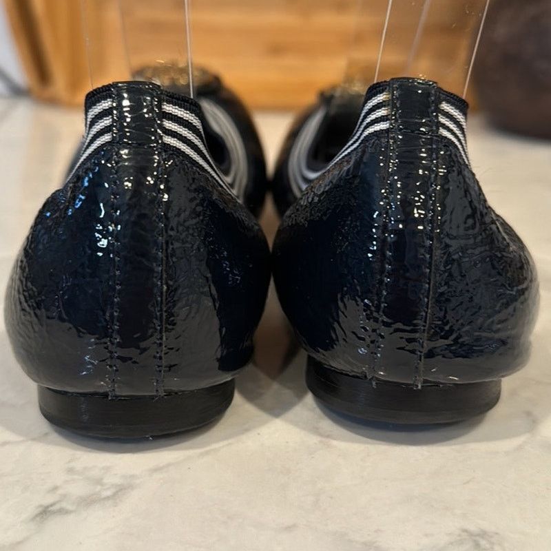 Tory Burch Tory Burch Navy Blue Patent Leather Croline Ballet Flats Size US 6.5 / IT 36.5 - 6 Thumbnail