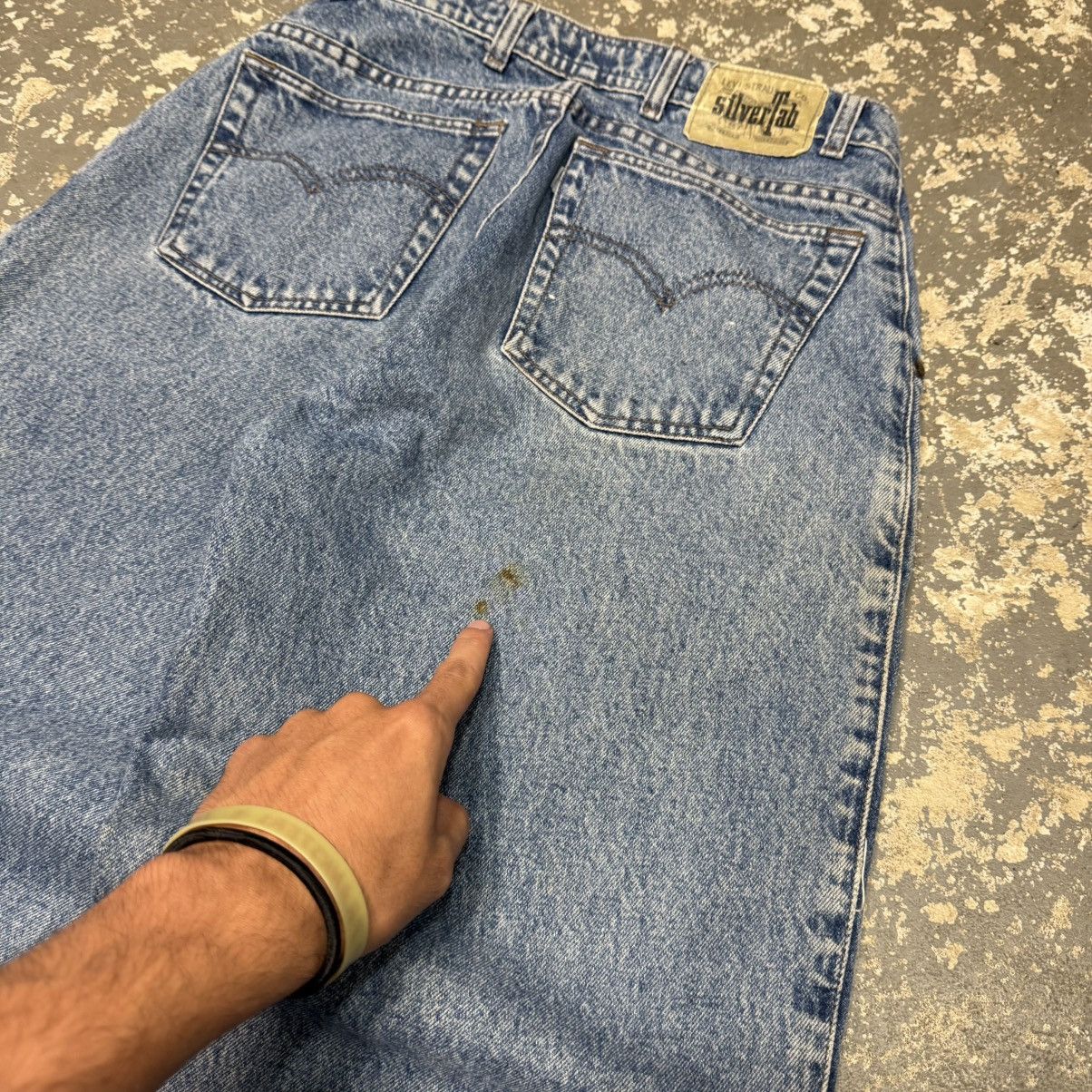 Levi's Vintage Levi’s Silvertab Light Wash Baggy Blue Jeans Pants Size US 28 / EU 44 - 4 Thumbnail