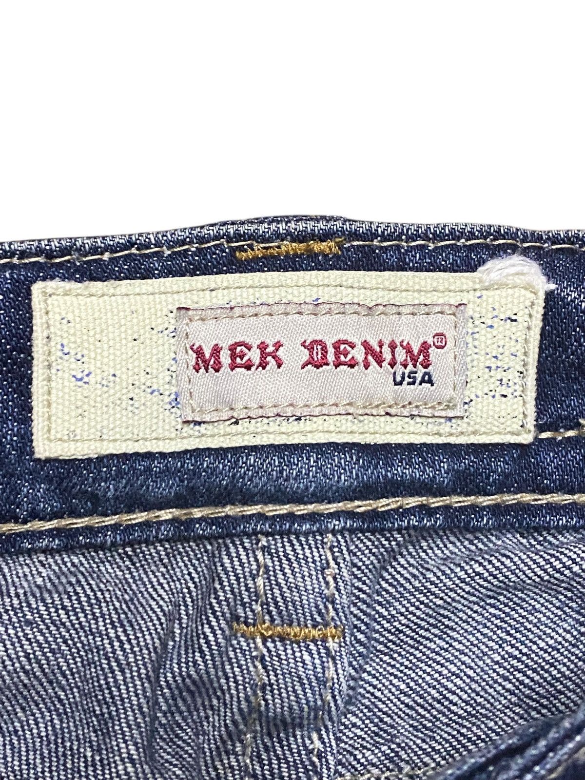 If Six Was Nine Woman Mek Denim Reverse For Care Distressed Flare Jeans Size US 30 / EU 46 - 15 Thumbnail