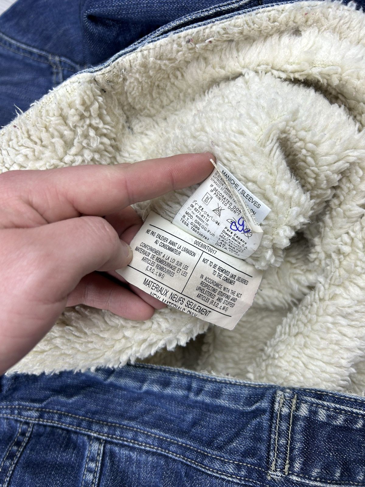 Diesel × Vintage Diesel Vintage Sherpa Denim Jacket Size S - M Size US M / EU 48-50 / 2 - 8 Thumbnail