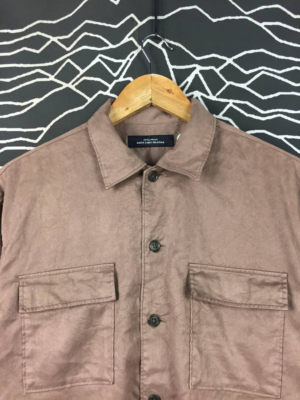 United Arrows United Arrows Green Label Komatsu Faux Suede Workwear Shirt Size US L / EU 52-54 / 3 - 3 Thumbnail