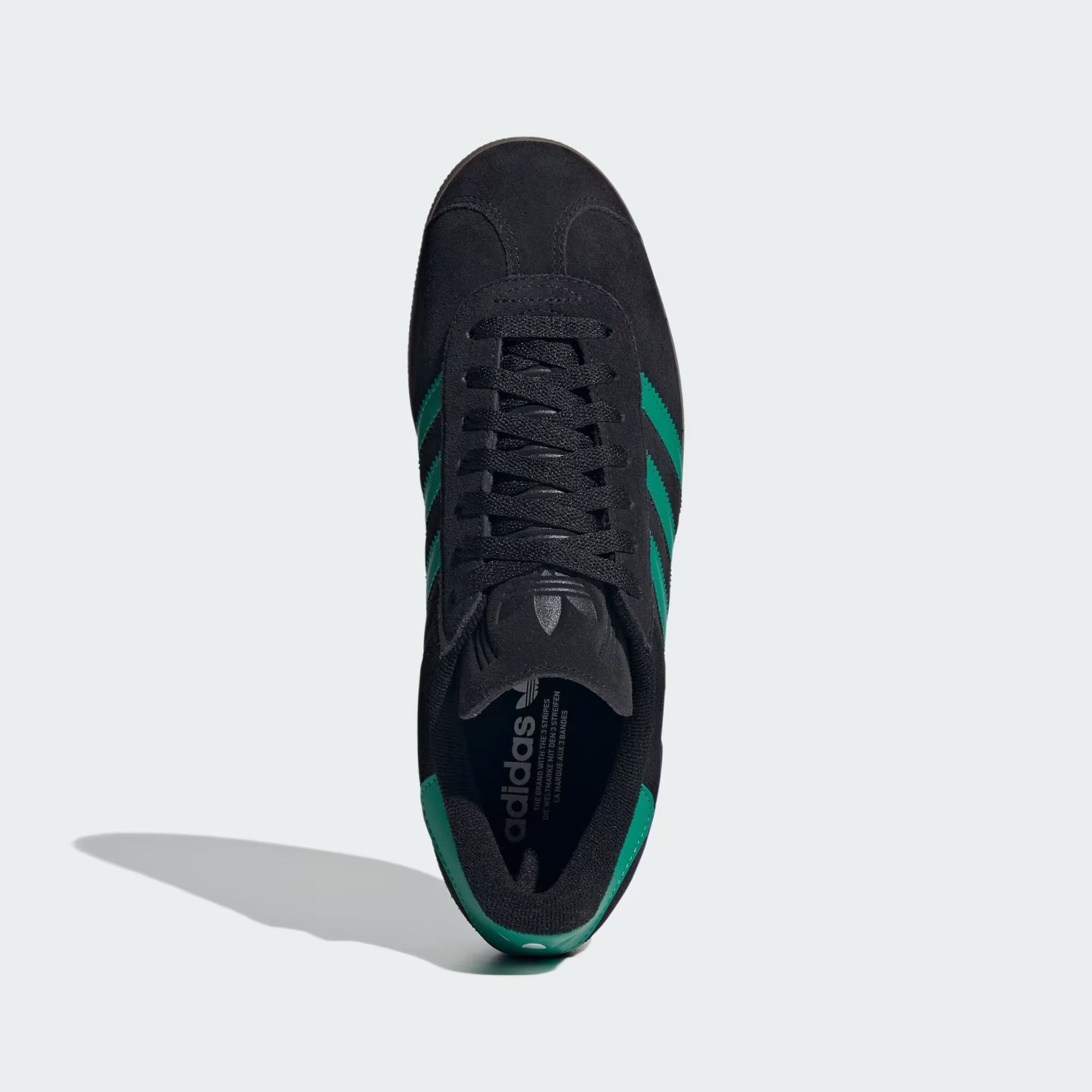 Adidas o1mle0426 Gazelle Low-Top Sneakers in Black/Green Size US 6.5 / EU 39-40 - 2 Thumbnail