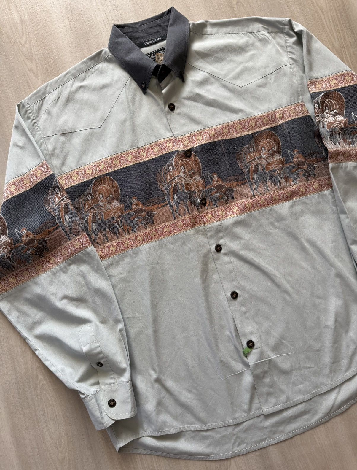 Vintage 2 Vintage Buffalo Country Western Cowboys Shirts Sz XL Size US XL / EU 56 / 4 - 4 Thumbnail