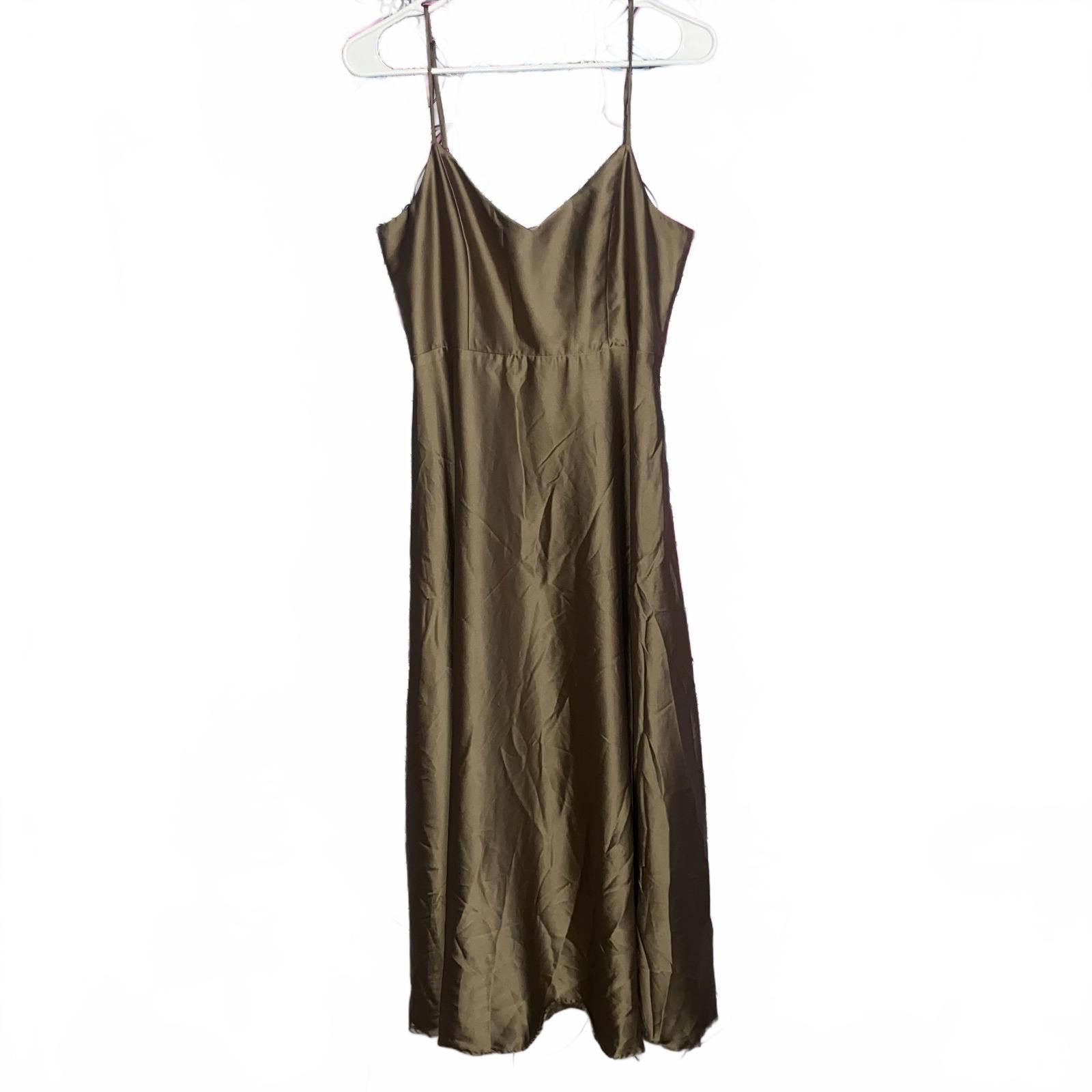 Designer Show Me Your Mumu Copper Maxi Dress Satin M Size M / US 6-8 / IT 42-44 - 1 Thumbnail