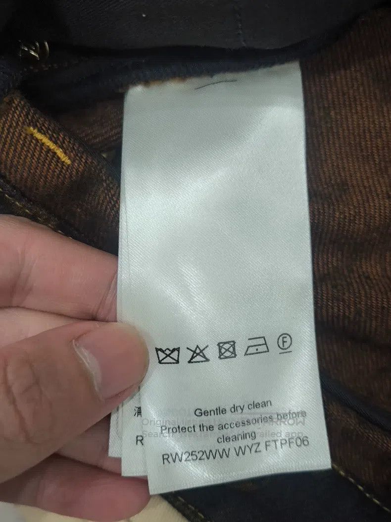 Louis Vuitton Louis Vuitton 25 New Black and Gold Laohua Wide Leg Jeans Size 33" - 6 Thumbnail