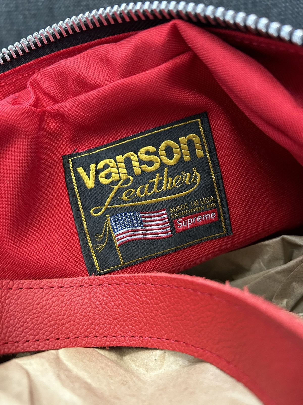 Supreme × Vanson Leathers Supreme Vanson Leathers Letters Bag Size ONE SIZE - 5 Thumbnail