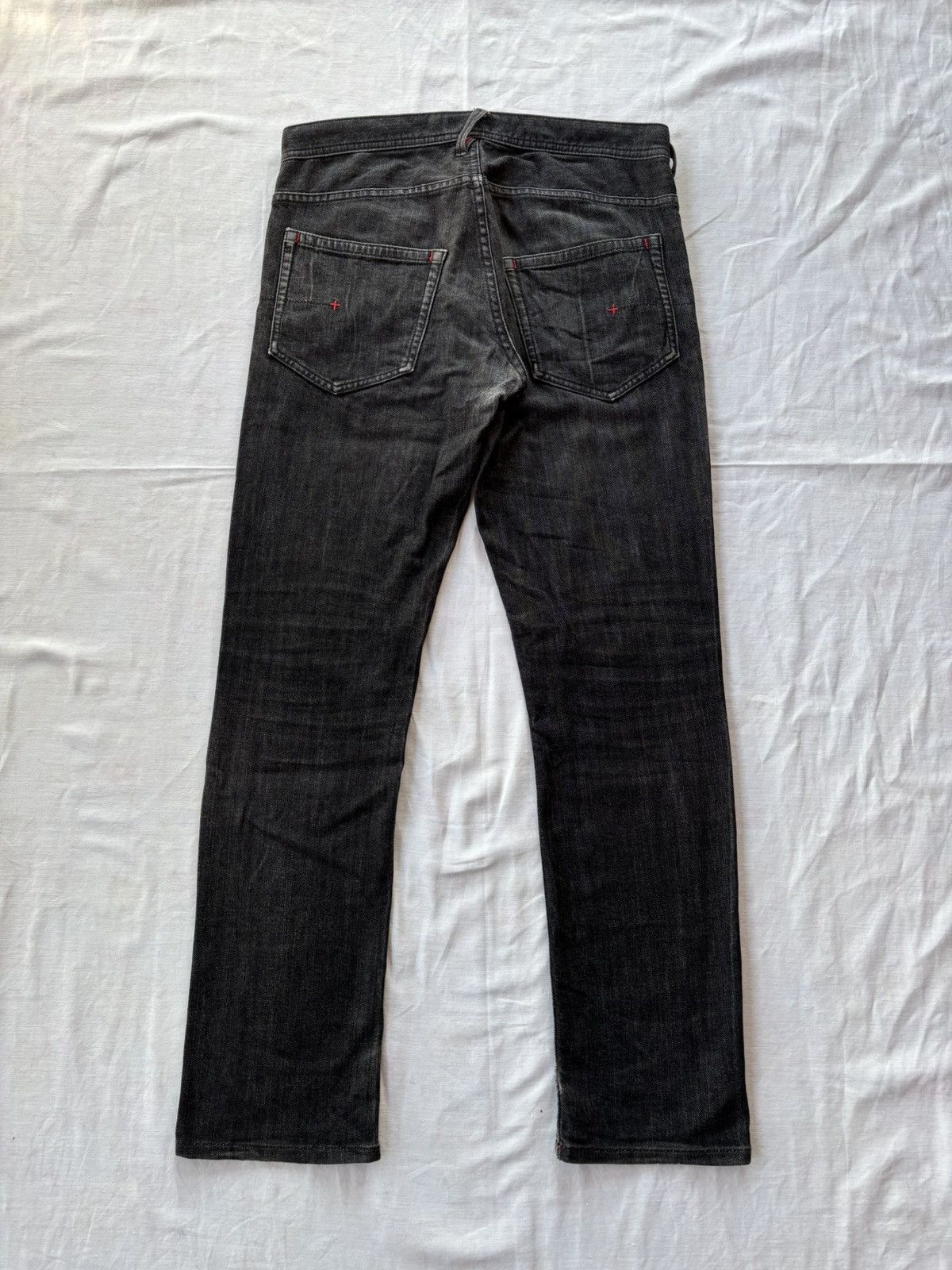 Japanese Brand Hiromichi Nakano Black Jeans Distressed Denim Size US 30 / EU 46 - 2 Thumbnail